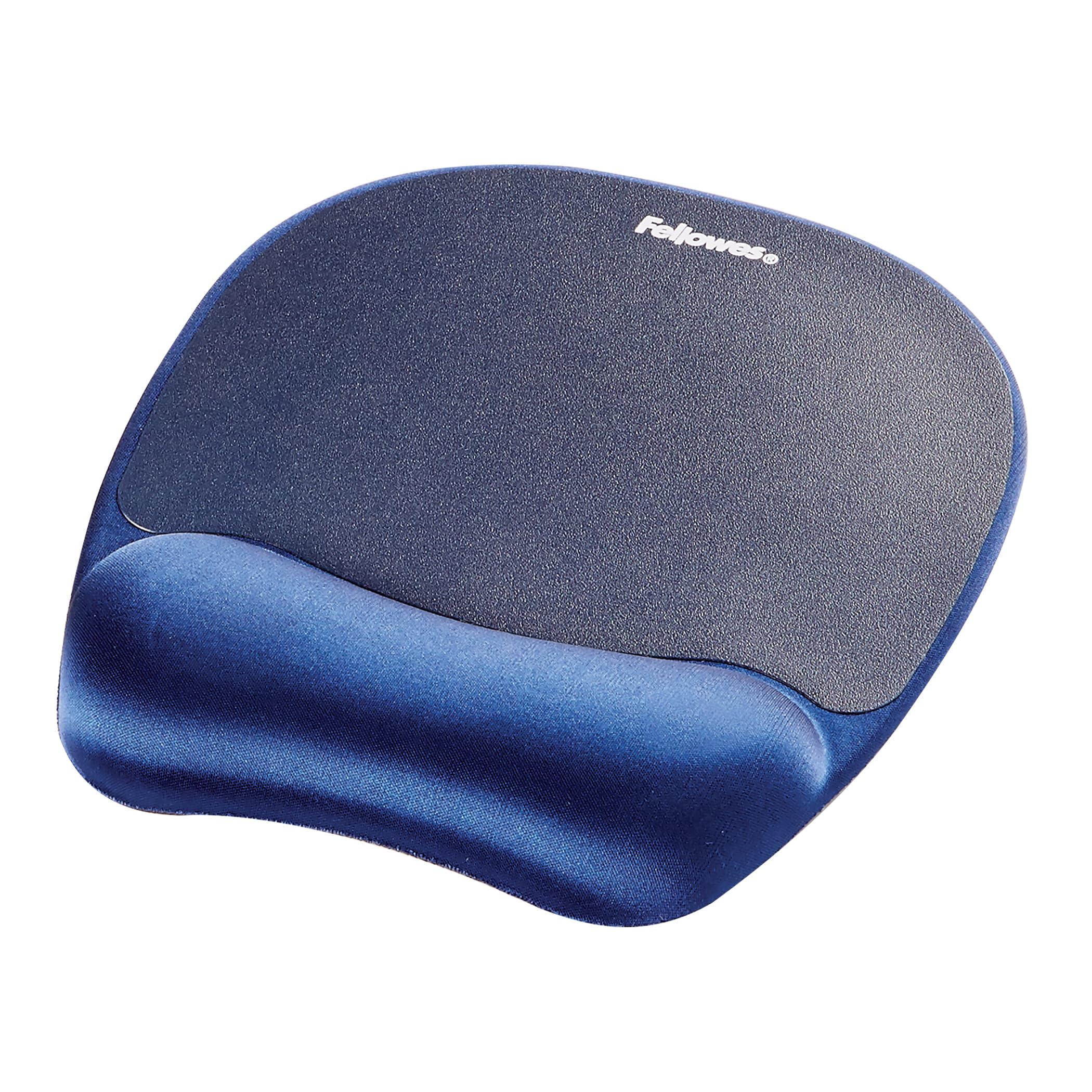 Fellowes Everyday Memory Foam Mousepad with Wrist Rest | Ergonomic Support | Blue