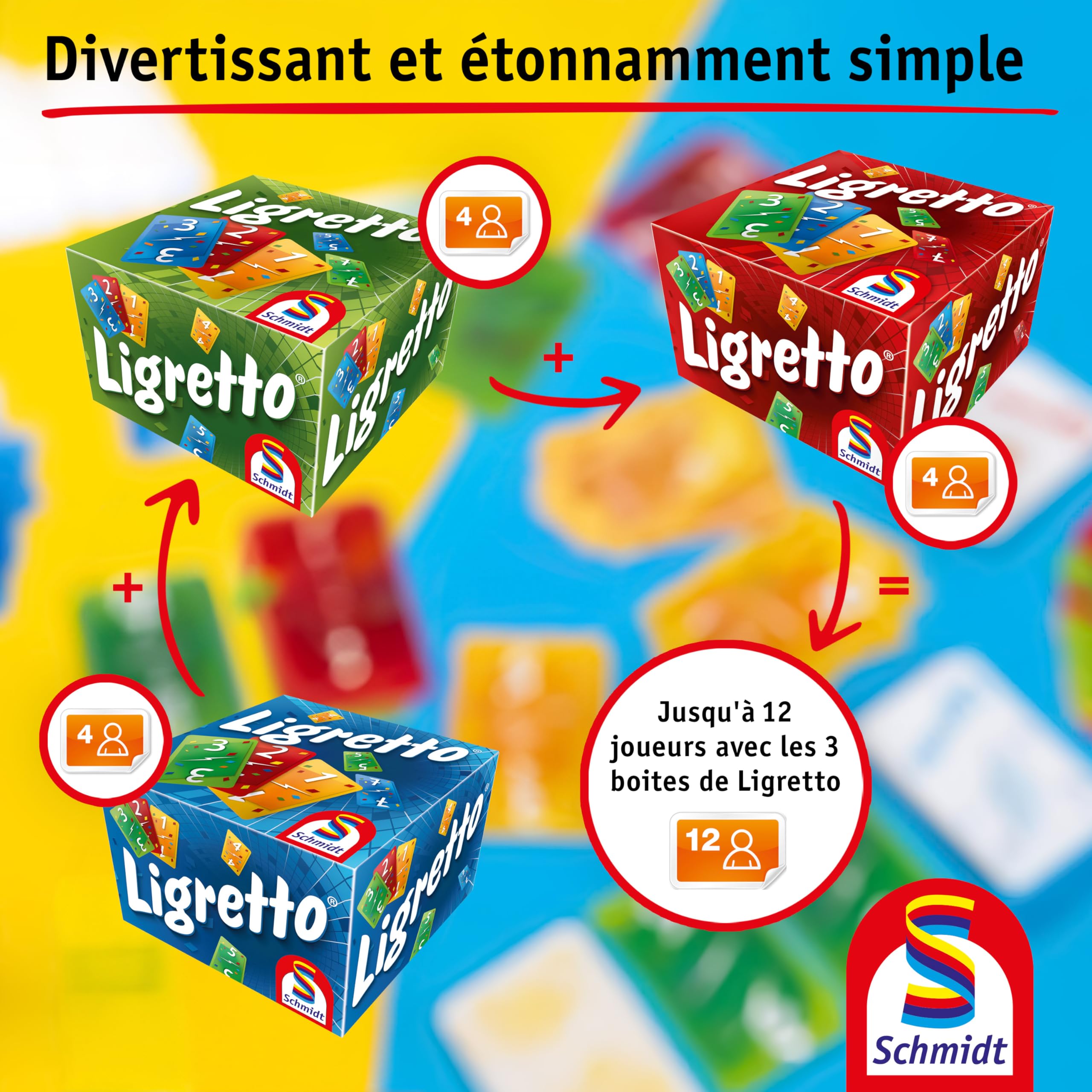 Schmidt Ligretto Red Card Game | Ages 8+ | 2-4 Players | 15 Min Playtime 11