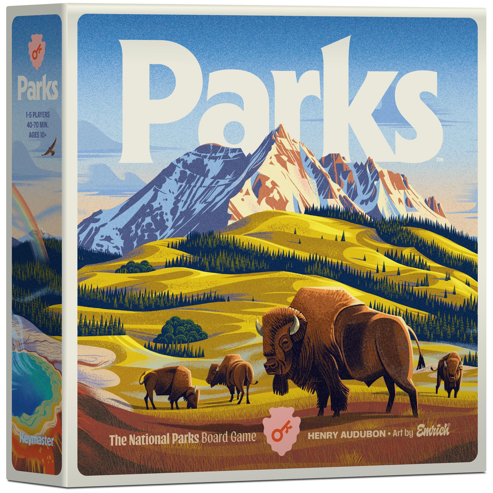 Keymaster Games Parks (2nd Edition) Board Game | 1-5 Players | Ages 10+ | 30-60 Min Playtime 1