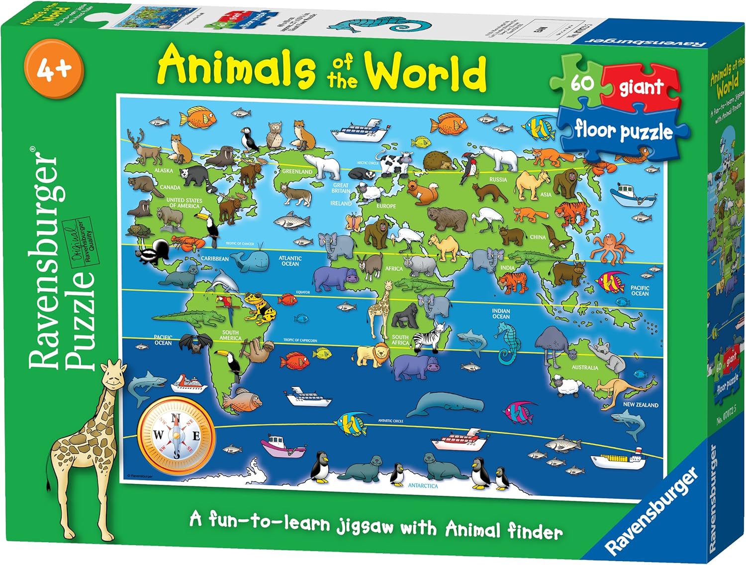 Ravensburger Animals of the World 60-Piece Jigsaw Puzzle for Kids 4 Years and Up 8