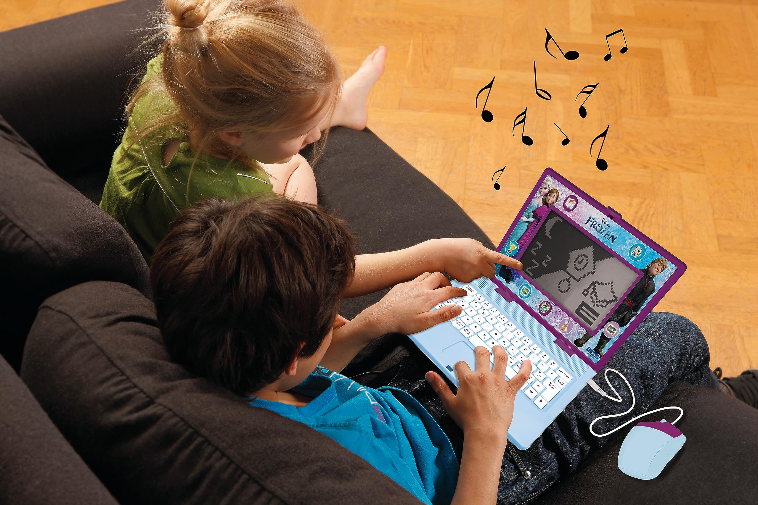 LEXIBOOK Frozen Bilingual Educational Laptop - English & French Learning for Kids 6