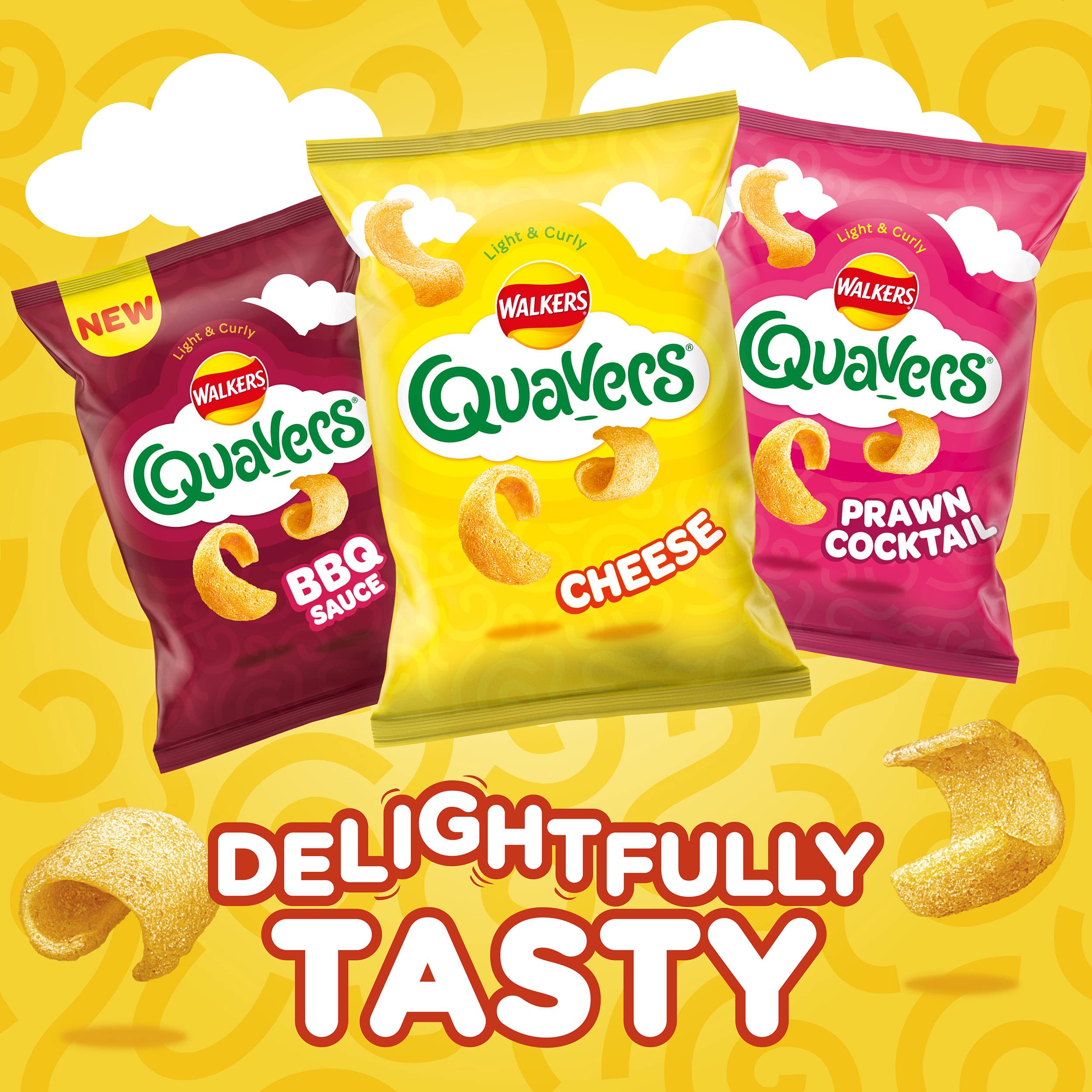 Walkers Quavers Prawn Cocktail Crisps, 116g Sharing Bag, Case of 12 6