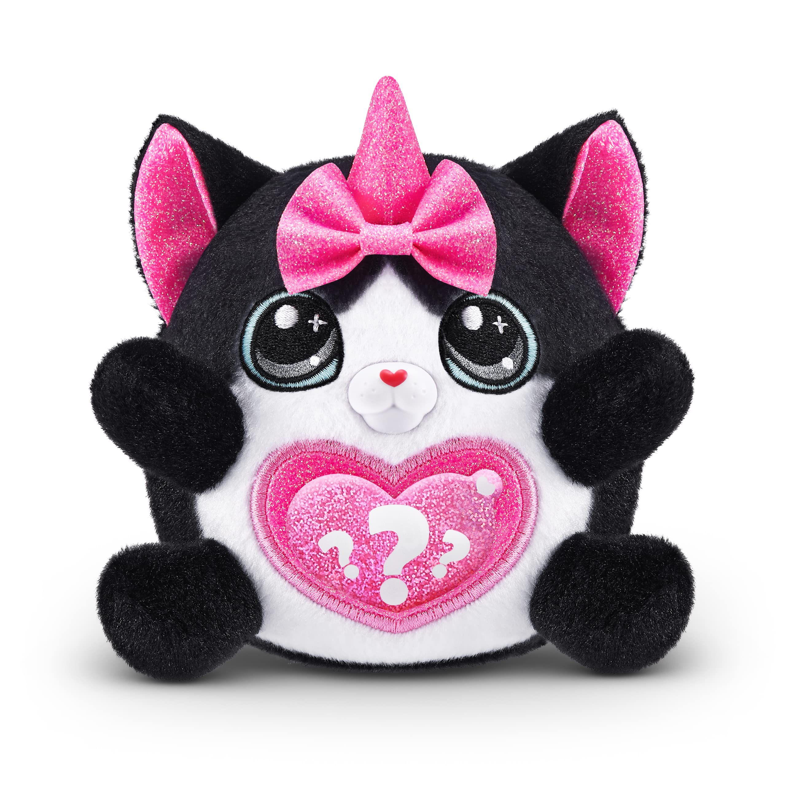 Rainbocorns Kittycorn Surprise Series 2 (Black Cat) by ZURU - Glow in the Dark Collectible Plush with 10 Unboxing Surprises 7