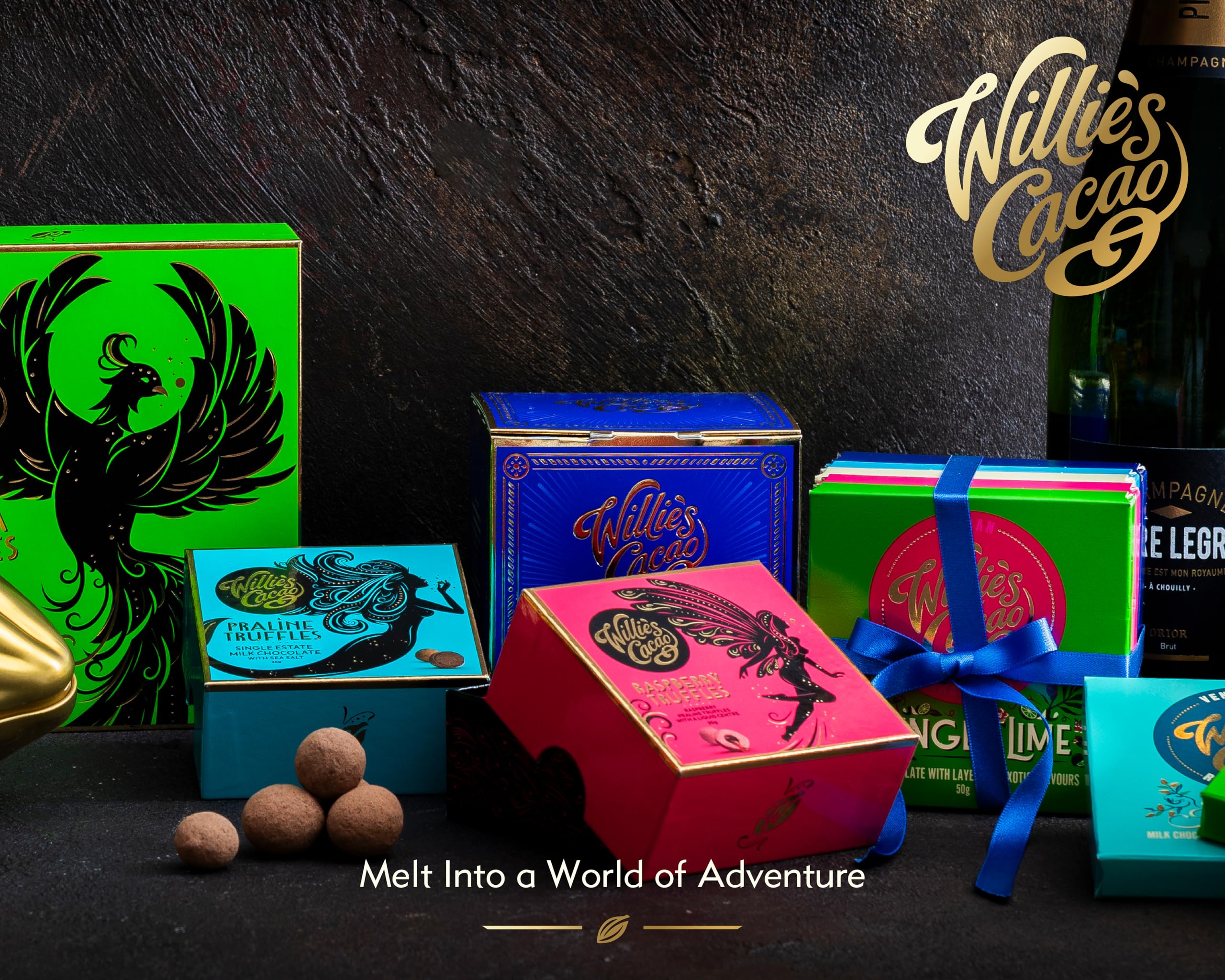 Willie's Cacao - 100% Cocoa with Hazelnut & Raisin - No Added Sugar Chocolate Bar 3