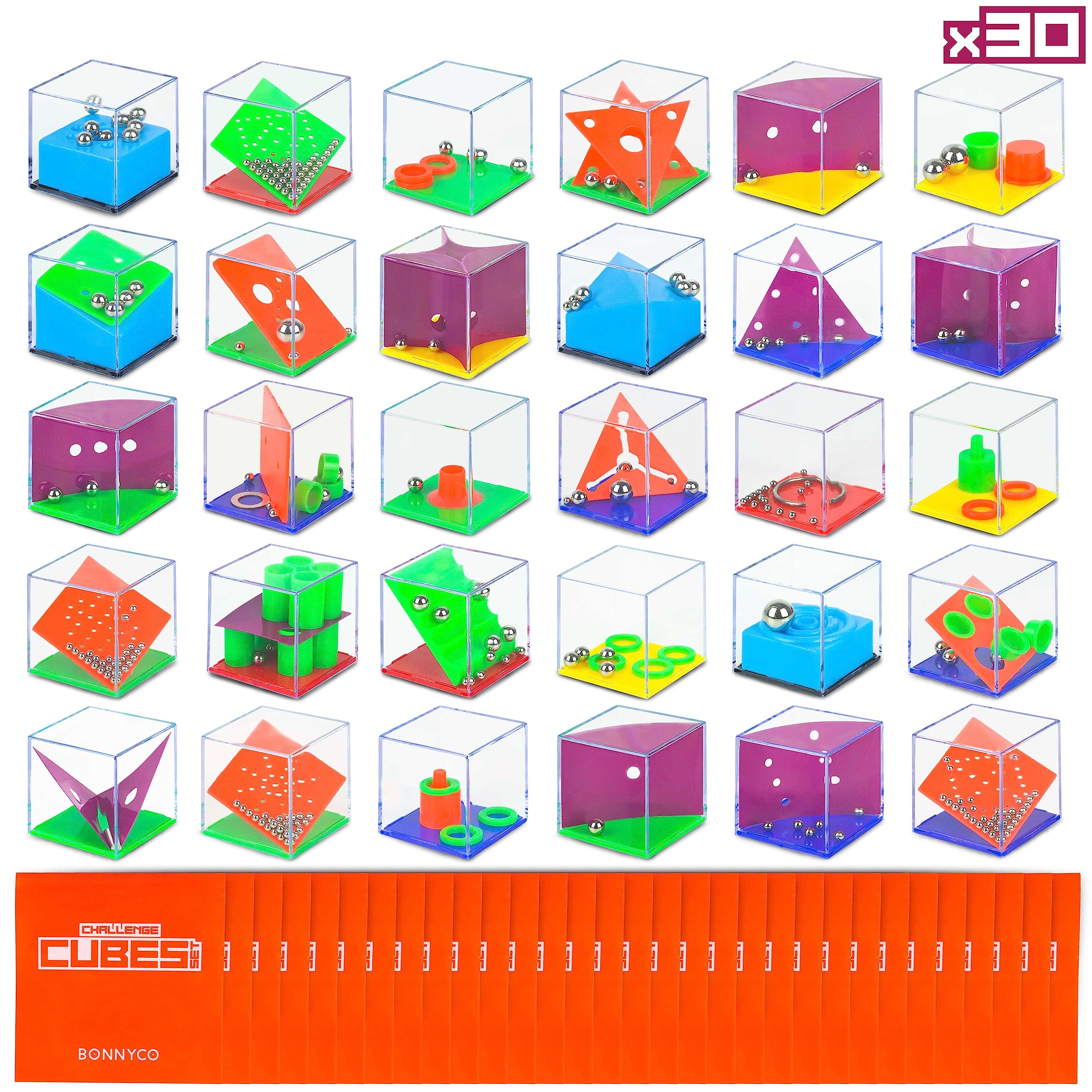 BONNYCO Challenge Cubes Party Bag Fillers for Kids Unisex Pack 30, Kids' Pa 1
