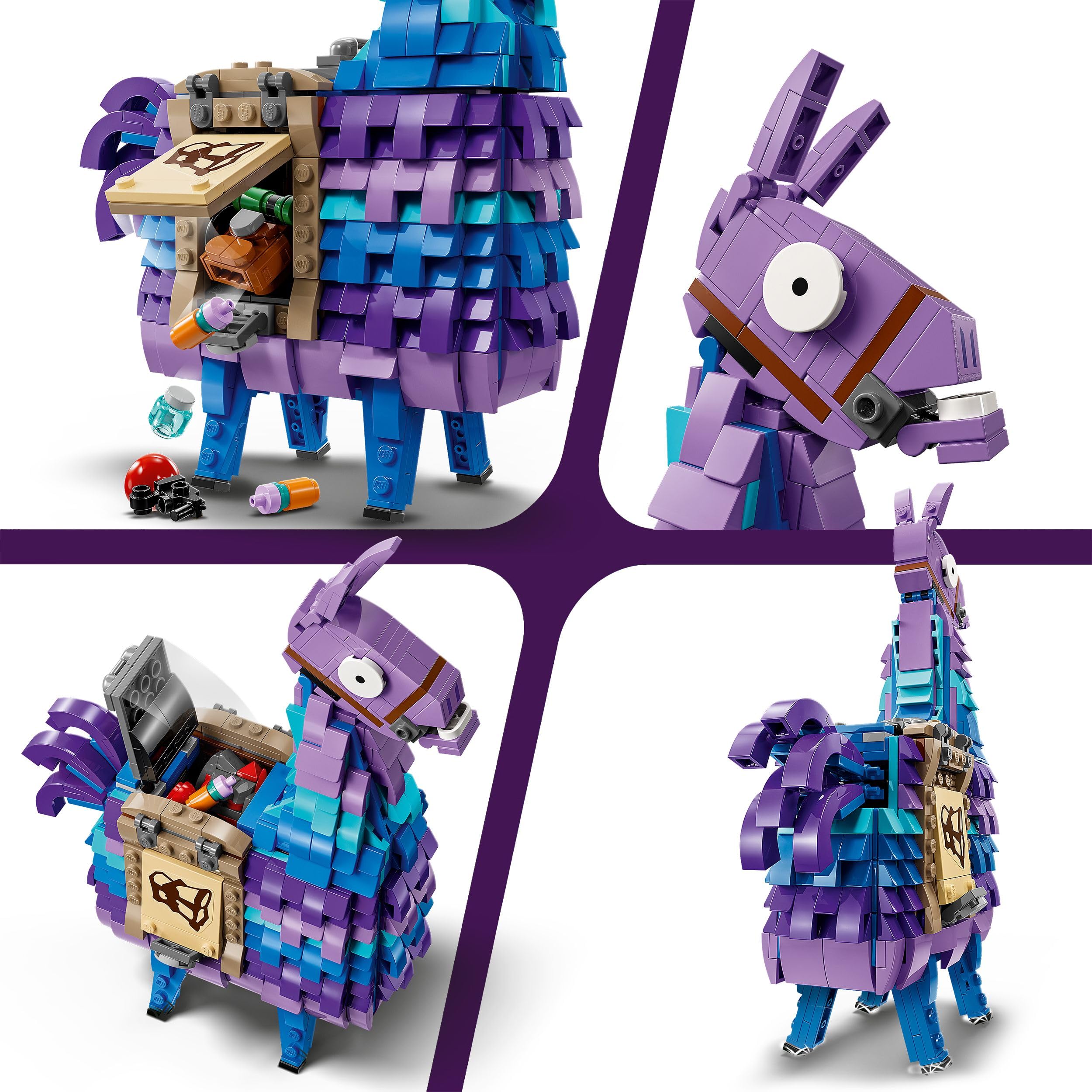 LEGO Fortnite Supply Llama 77071 - Building Set with Movable Head & Gaming Accessories 8