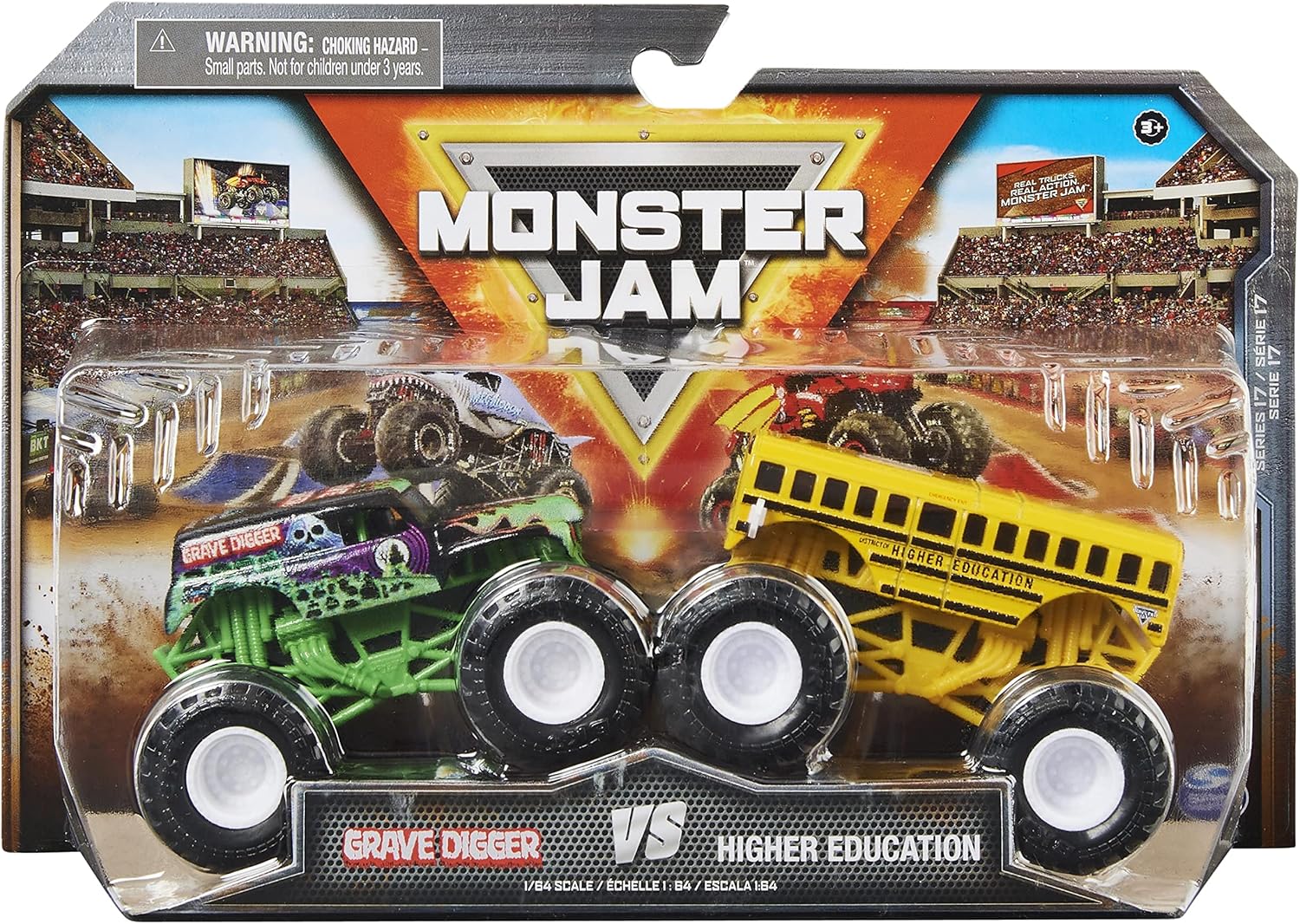 Monster Jam 1:64 Scale Die-Cast 2-Pack - Head-to-Head Monster Trucks for Kids 12