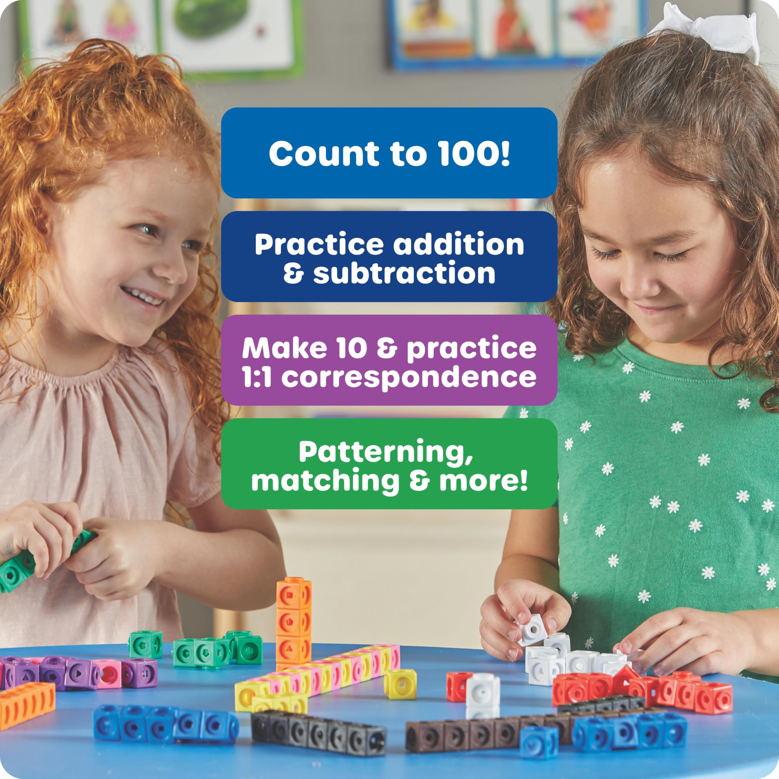 Learning Resources MathLink Cubes - Educational Building Set for Kids Ages 5+ 11
