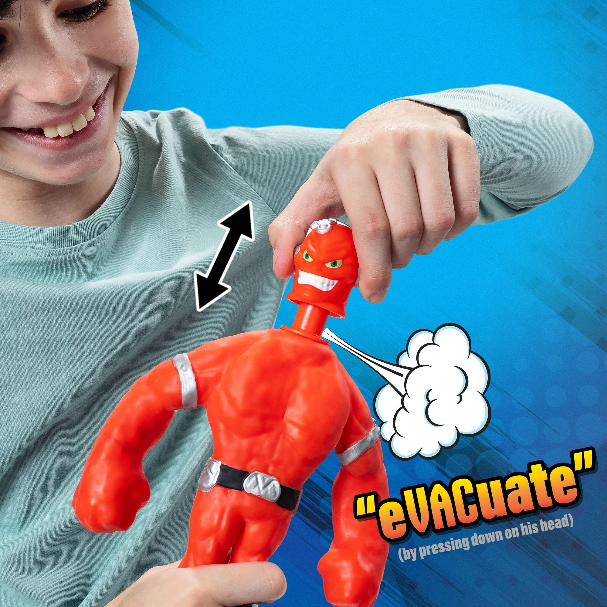 Stretch Armstrong Vac-Man Core Figure - Vacuum-Powered Stretch Action Figure 11