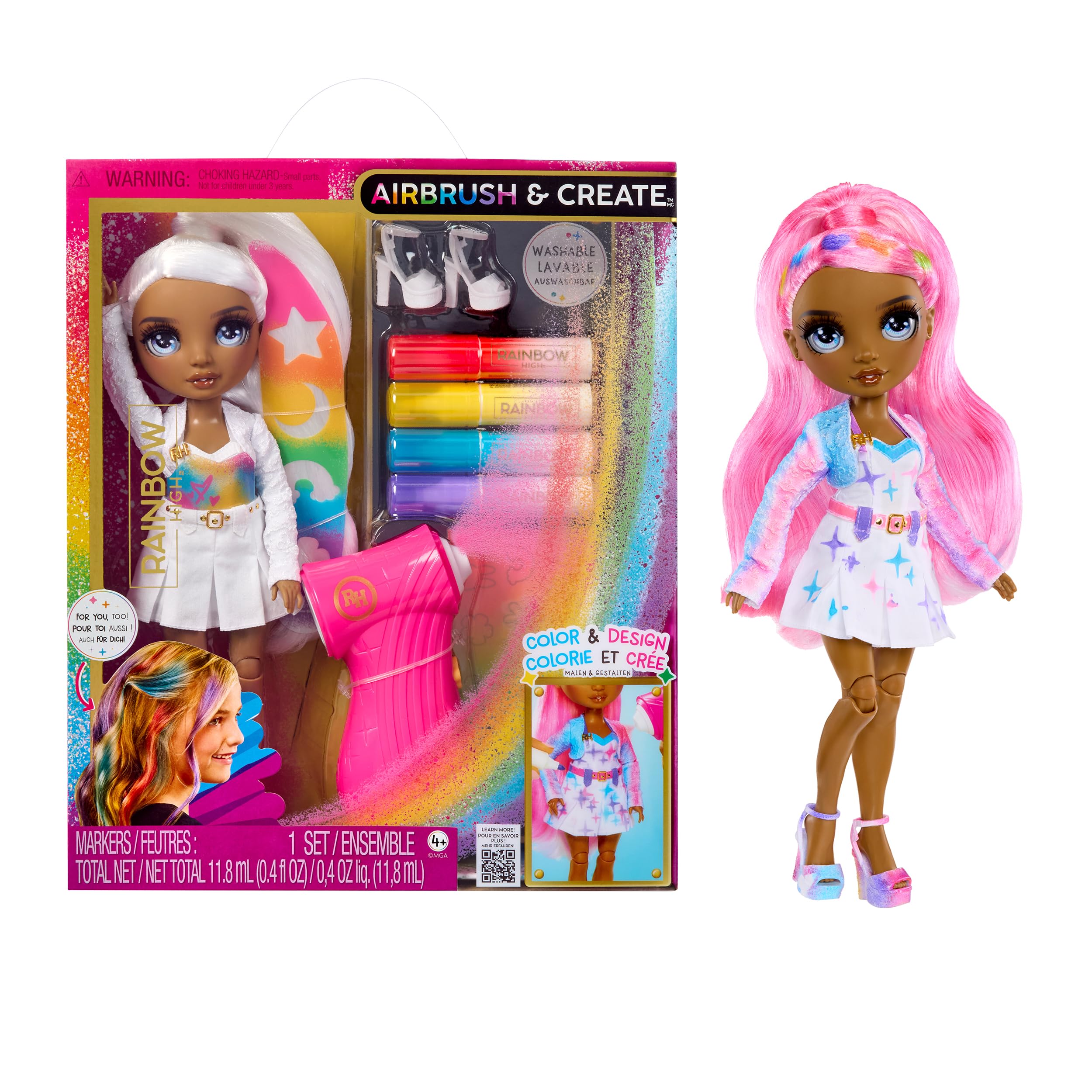 Rainbow High Air Brush & Create DIY Fashion Doll with Airbrush Kit 1