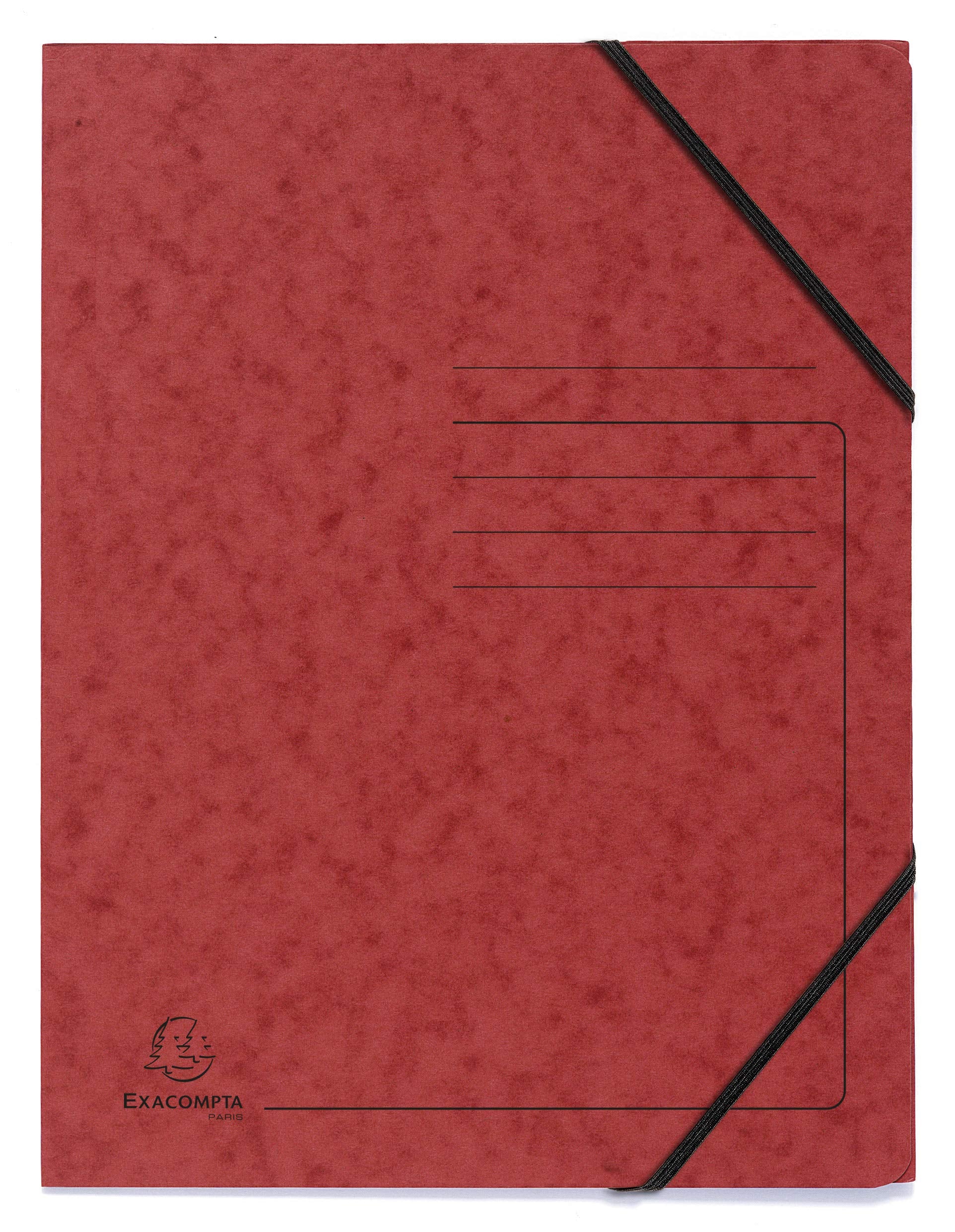 Exacompta Elasticated Folder - A4 Size, 240 x 320mm, Pack of 5 Assorted Colours | Ref 555410E 4