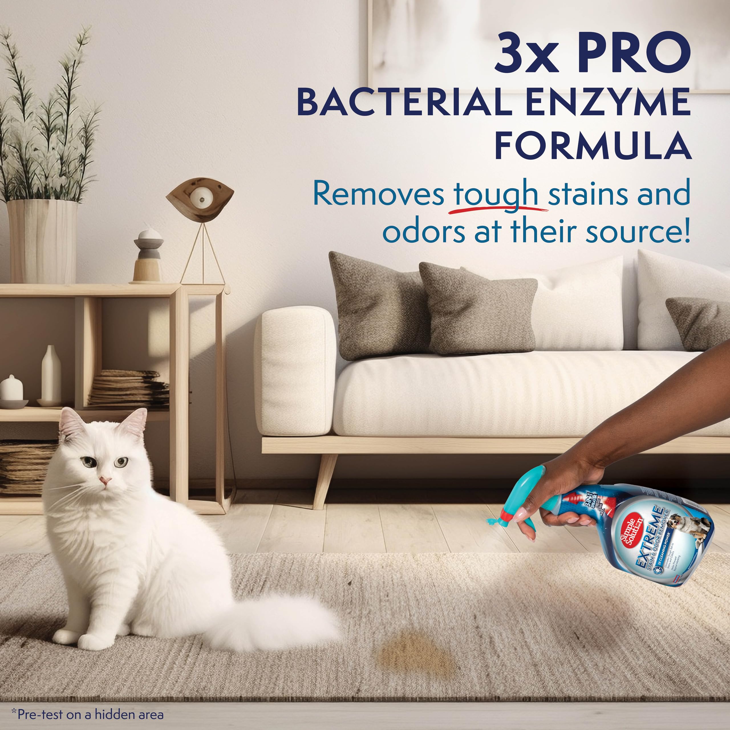 Simple Solution Extreme Pet Stain and Odour Remover - Triple Strength | 945ml | Fresh Scent 5