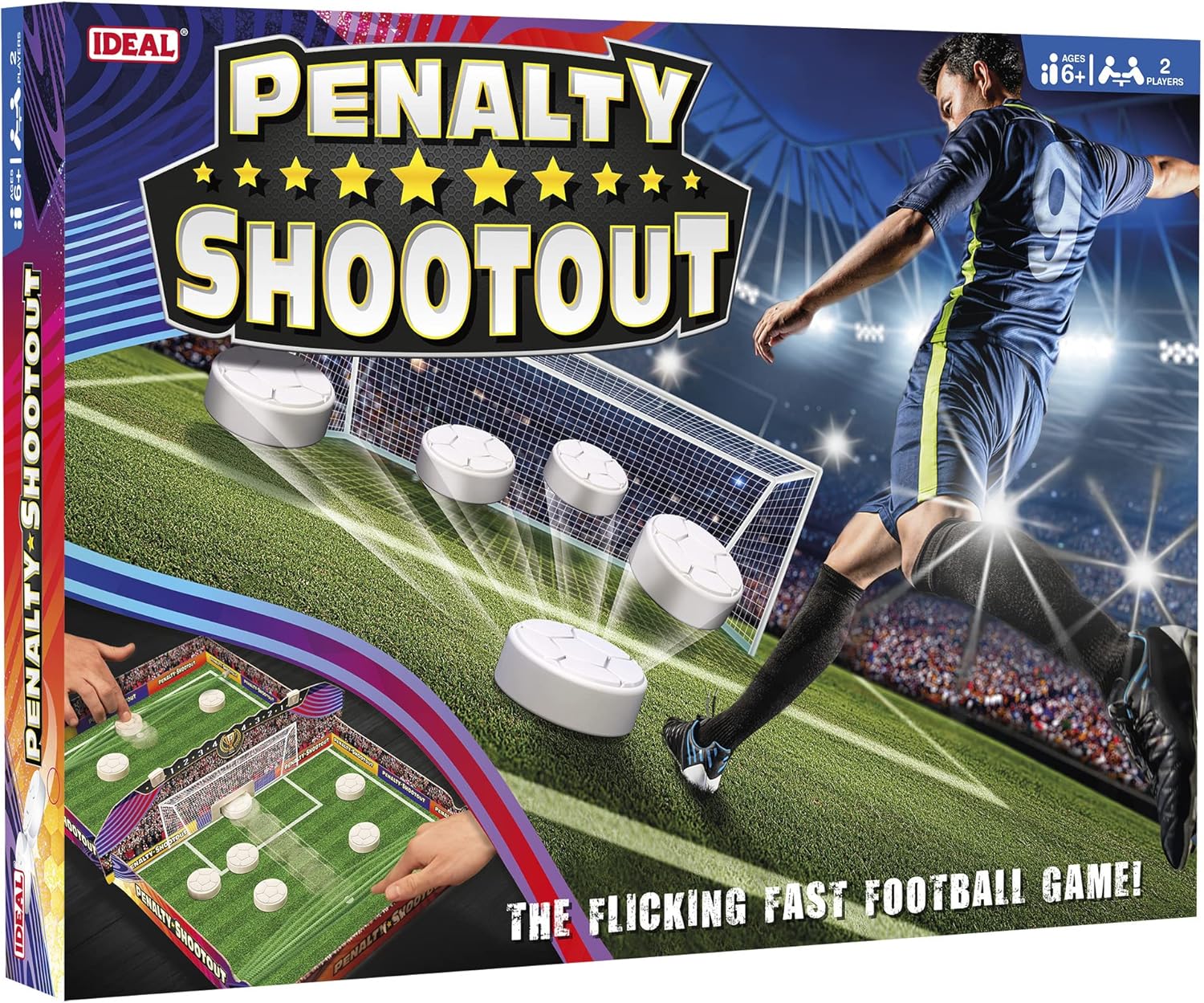 IDEAL Penalty Shootout: The Flicking Fast Football Game! Board Game 1