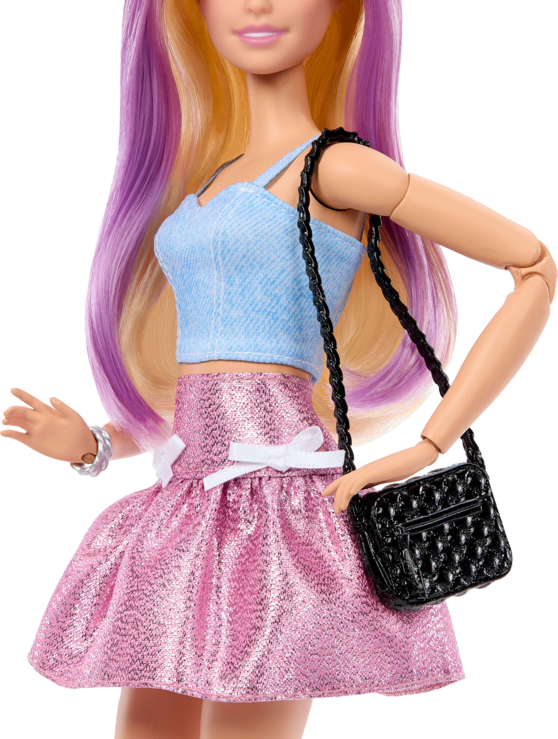 Barbie Deluxe Style Doll - Color Change Hair, 4 Fashions, Interchangeable Hands | JNC61 5