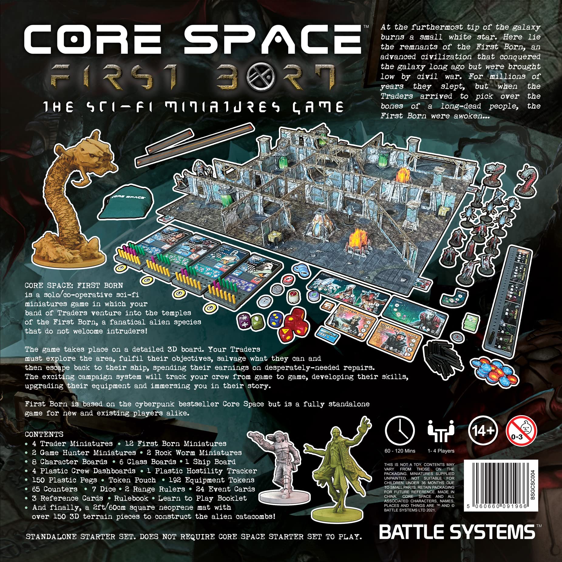 Battle Systems Core Space First Born Sci-Fi Miniatures Board Game Starter Set for 1-4 Players 3