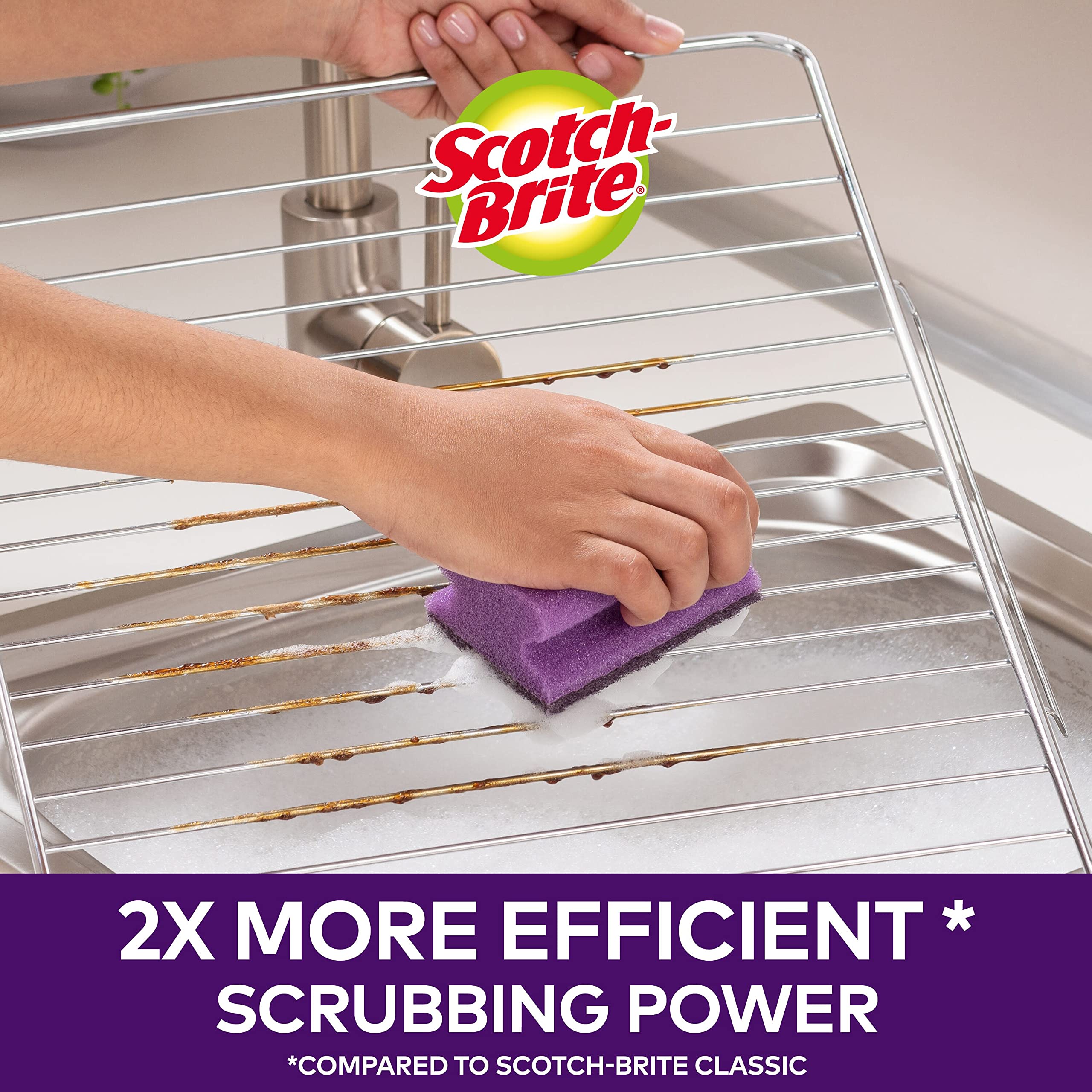 Scotch-Brite Extreme Scrub Sponge - Heavy Duty Cleaning | 12 Pack 3