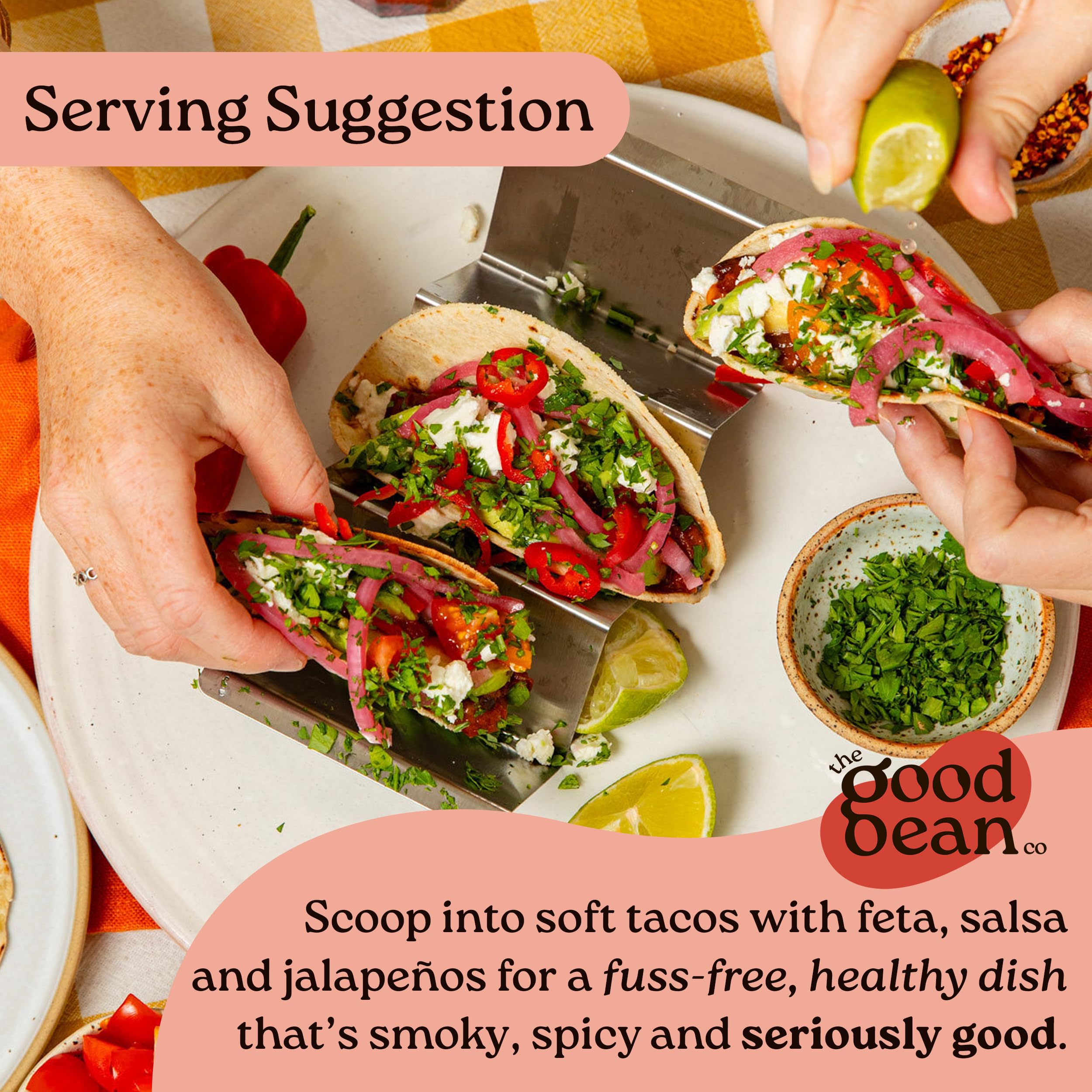 The Good Bean Company Mexican Baked Beans with Black Beans & Chilli Kick | 350g 4