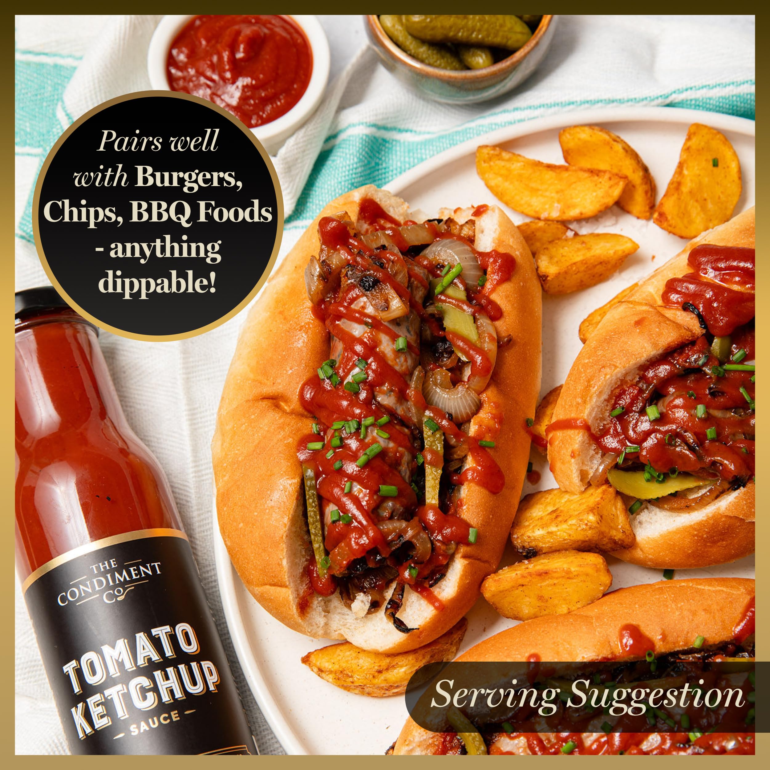 The Condiment Company Tomato Ketchup - Rich Classic Flavour, Vegan & Gluten Free | 260g Bottle 3