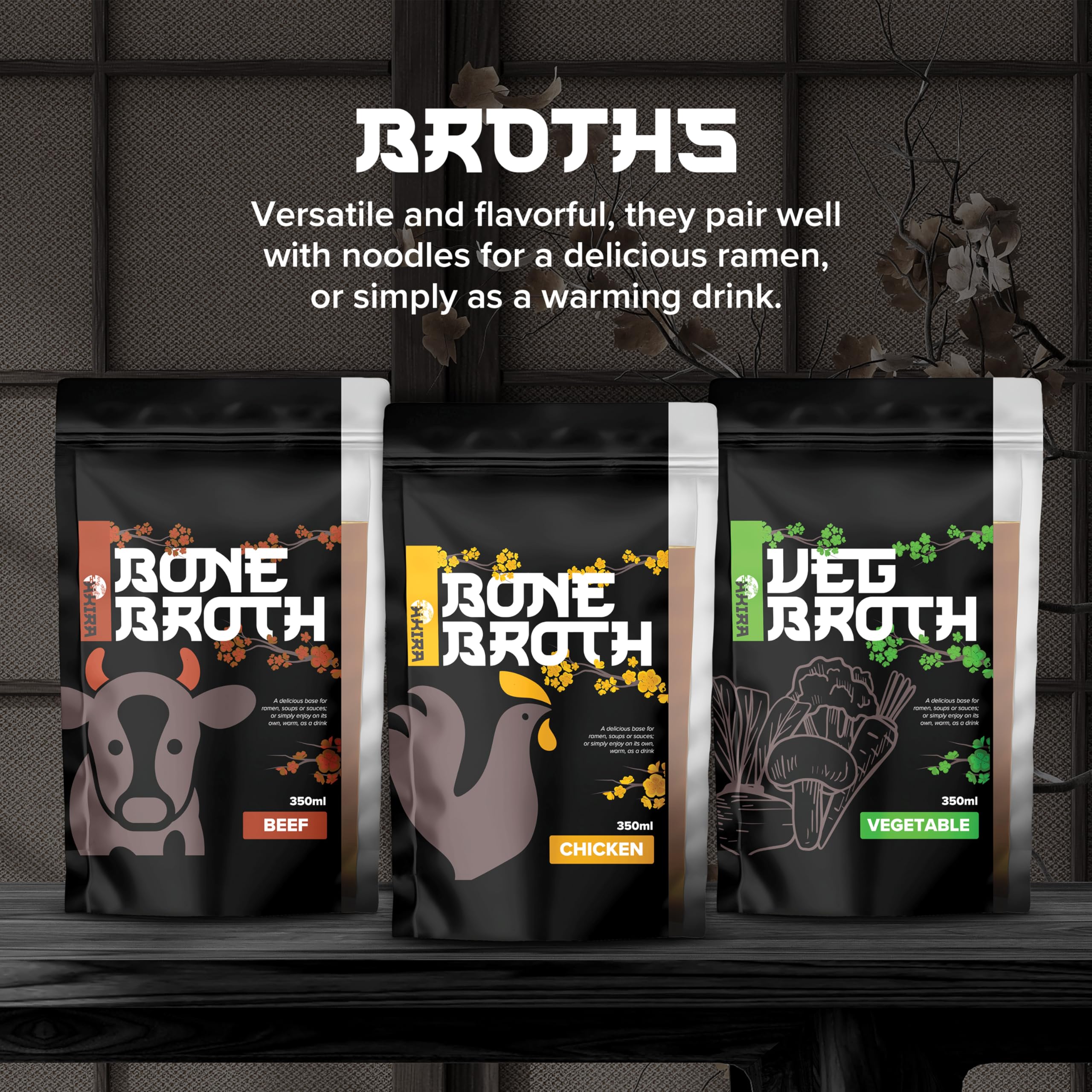 Akira Chicken Bone Broth, 350ml 3