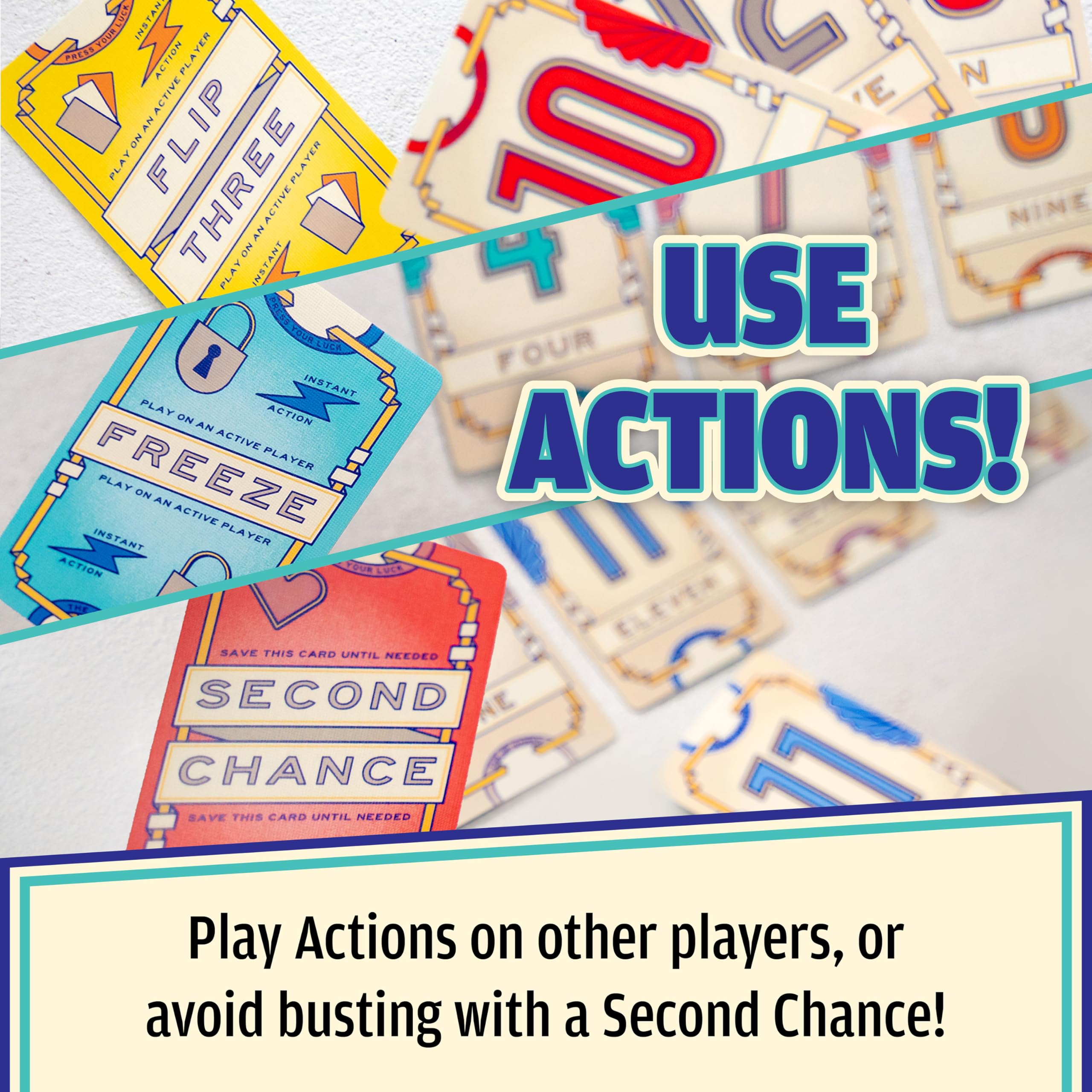 USAopoly Flip 7 Card Game for 3+ Players, Ages 8+, 20-Minute Play Time 6