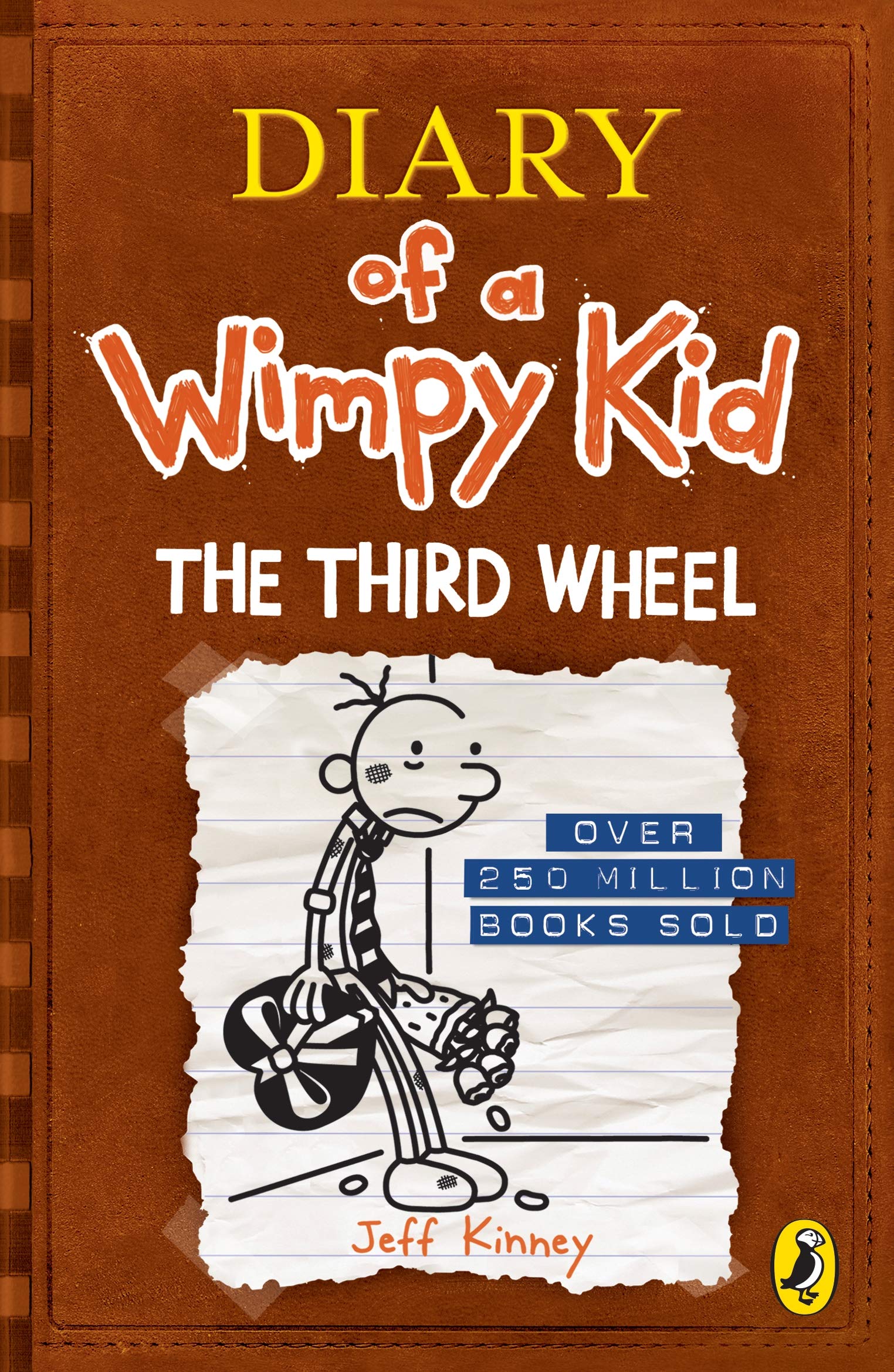 Puffin Diary of a Wimpy Kid: The Third Wheel (Book 7) by Jeff Kinney | Paperback
