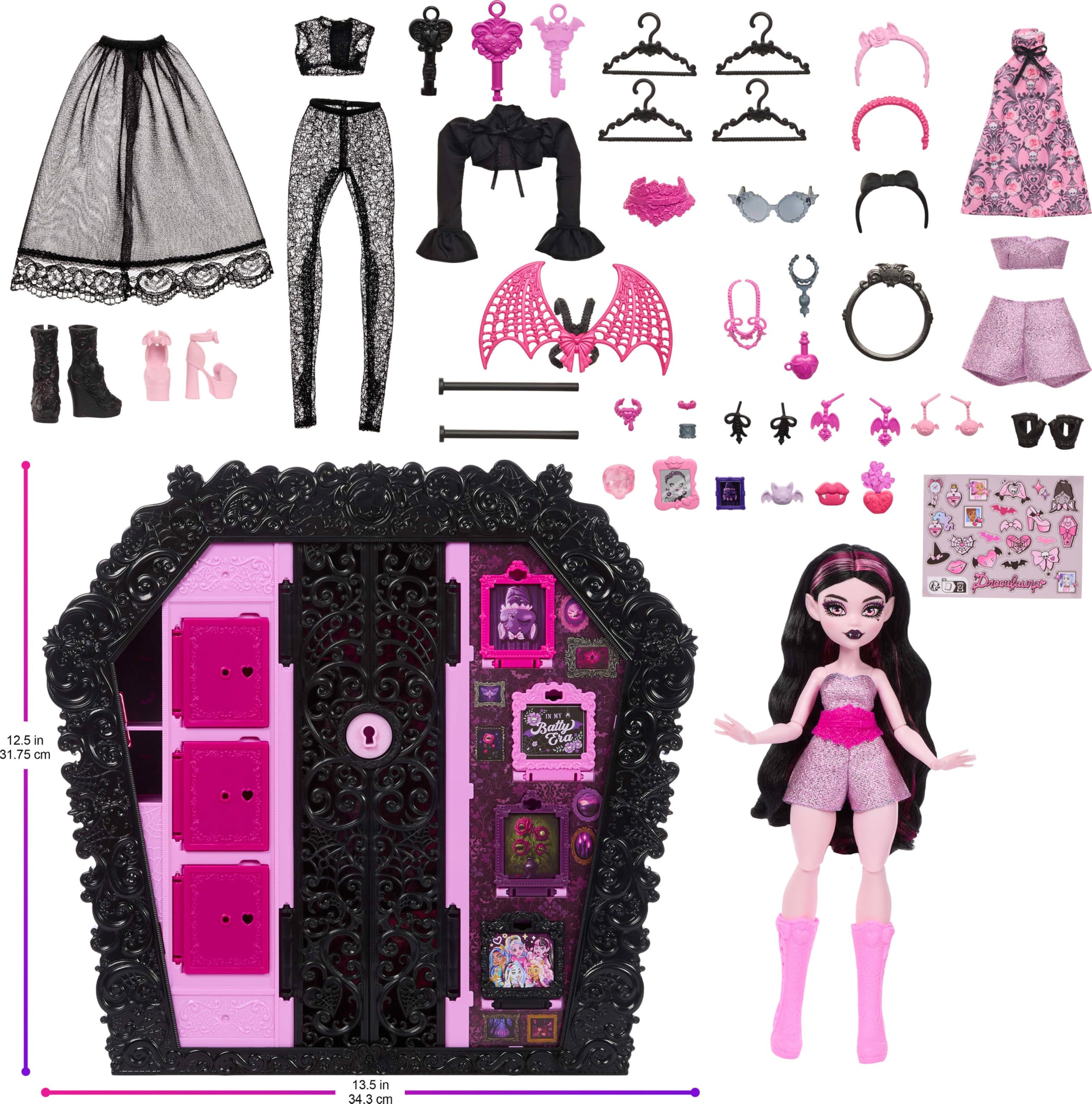 Monster High Ultimate Skulltimate Playset with Draculaura Doll - 40+ Surprises | Ages 4+ | Multicolor 5