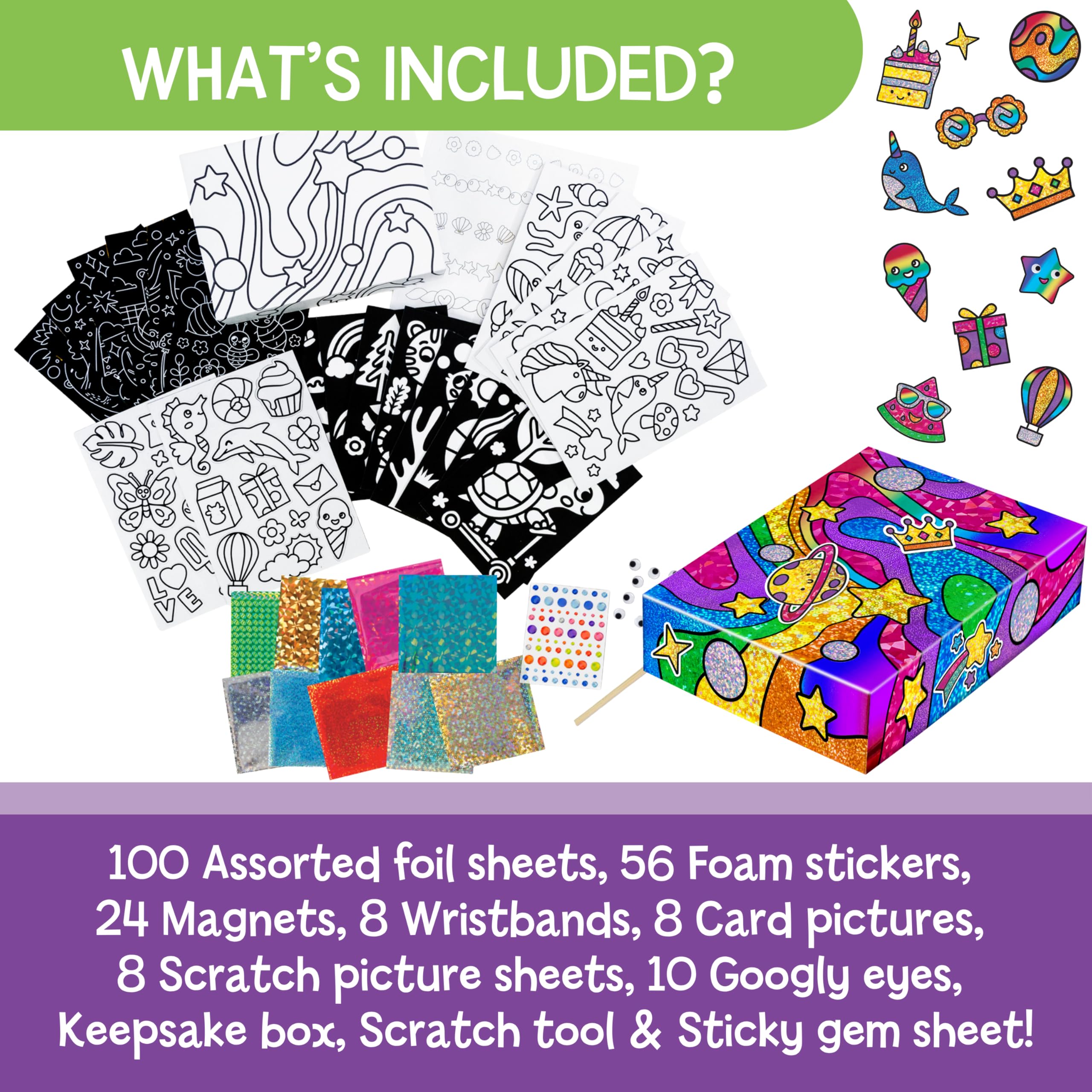 Galt Mega Foil Craft Set - Mess-Free Art for Kids Ages 8+ 4