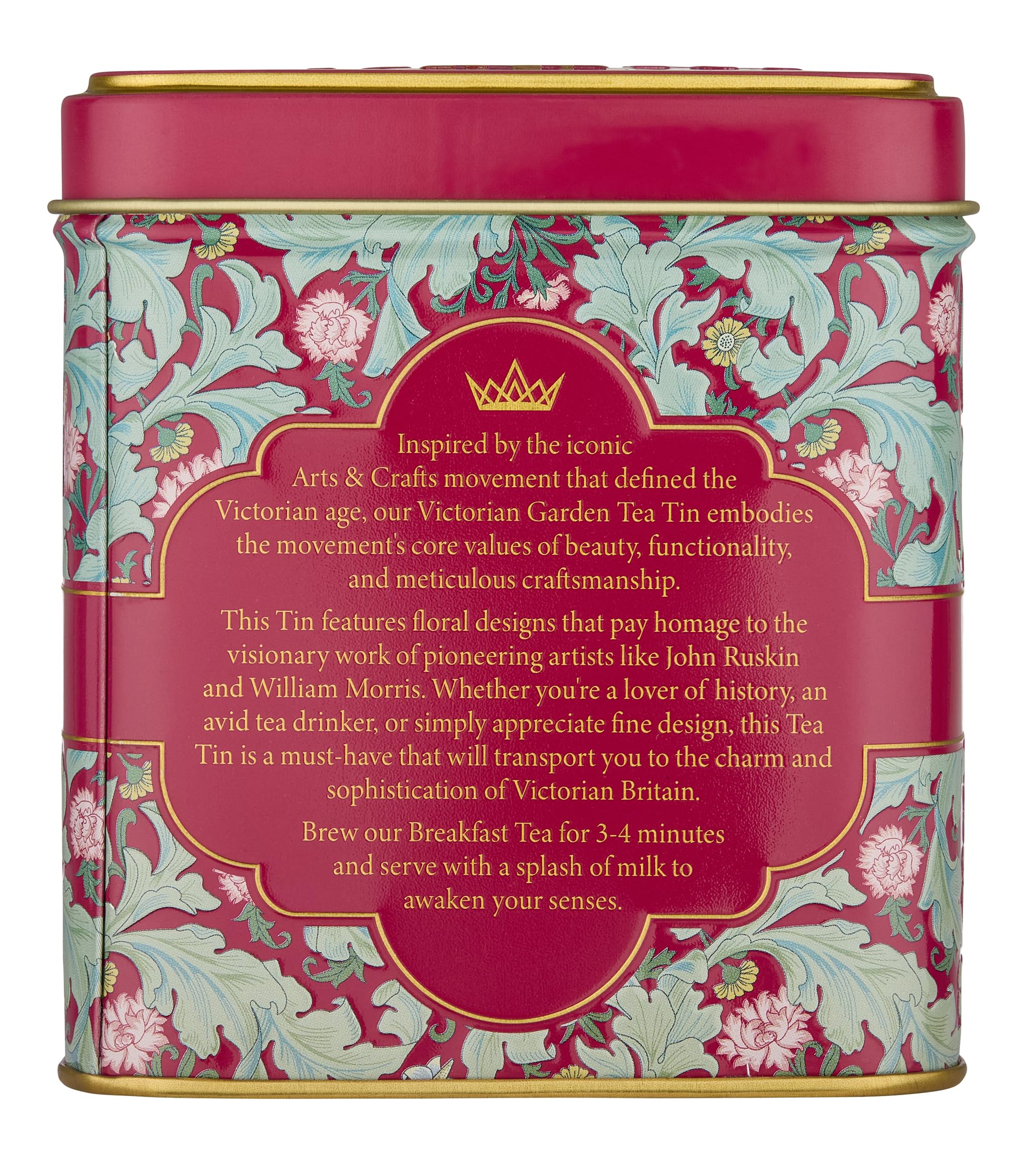 New English Teas Victorian Garden Tea Tin - 32 English Breakfast Teabags 14