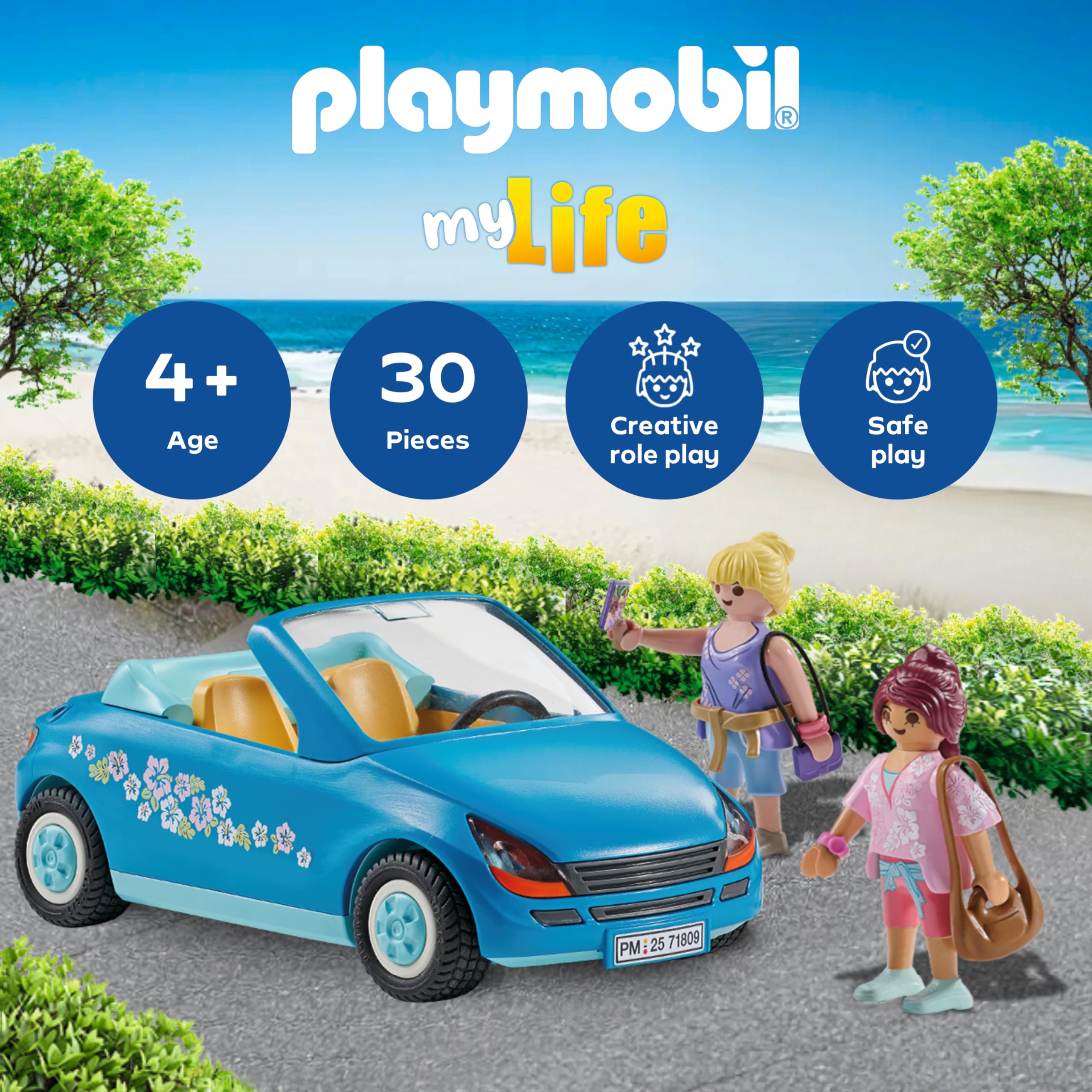 PLAYMOBIL Convertible Adventure 71809 - Toy Car Playset for Kids 4+ 6
