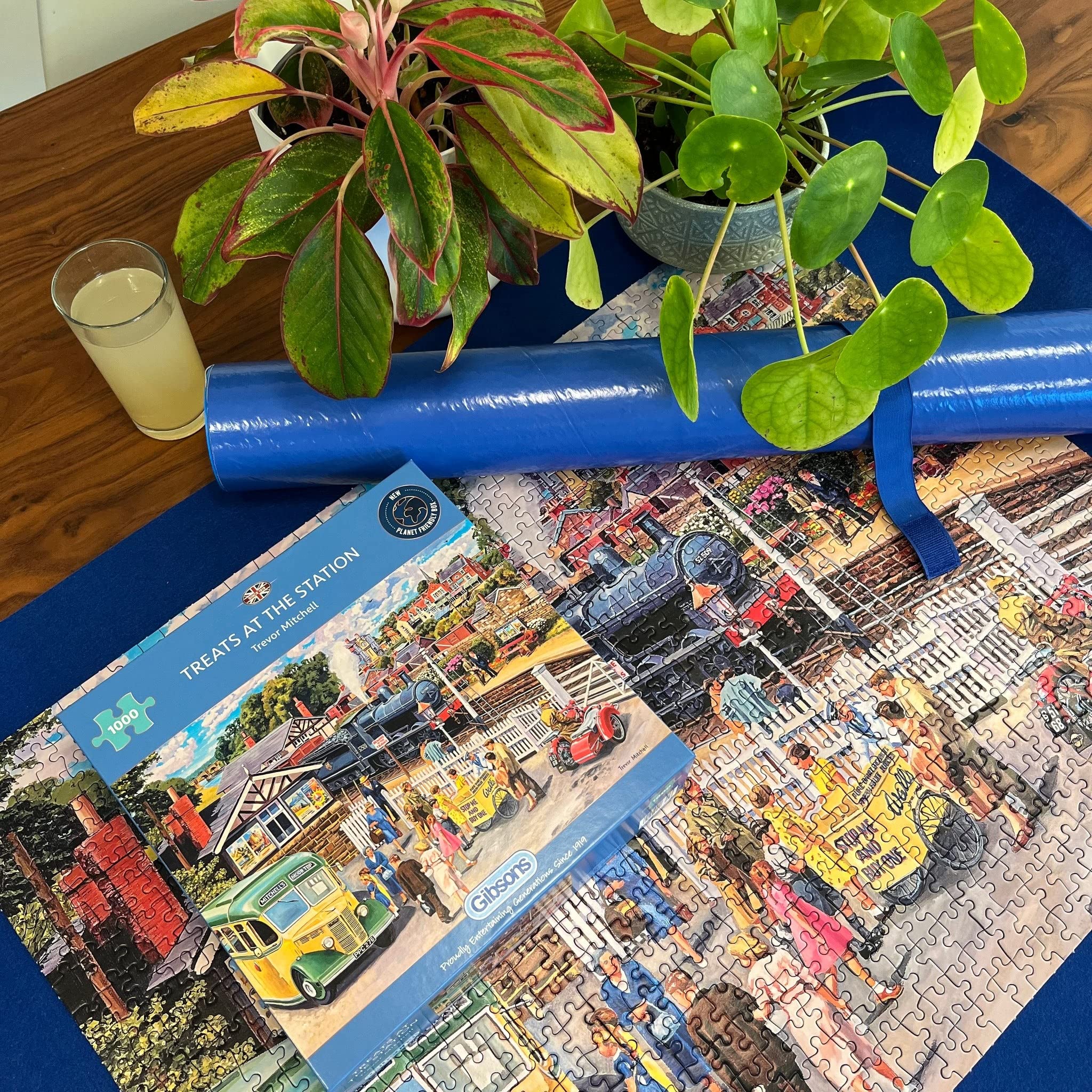 Gibsons Treats At the Station 1000 Piece Jigsaw Puzzle for Adults | Sustainable Recycled Board | Trevor Mitchell Art 3