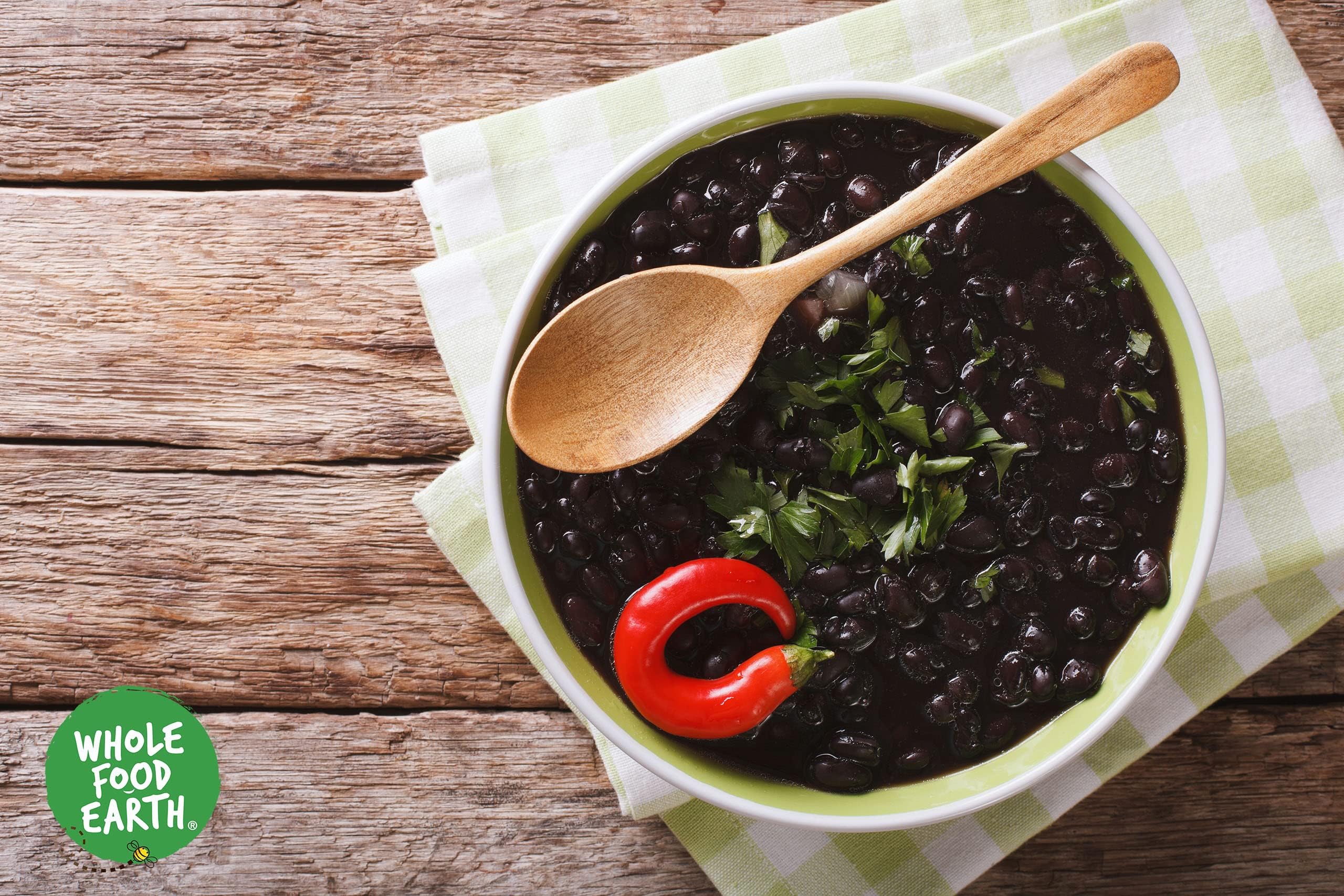 Wholefood Earth Black Beans 1 kg | GMO Free | Natural | High Fibre | High Protein | Vegan 6