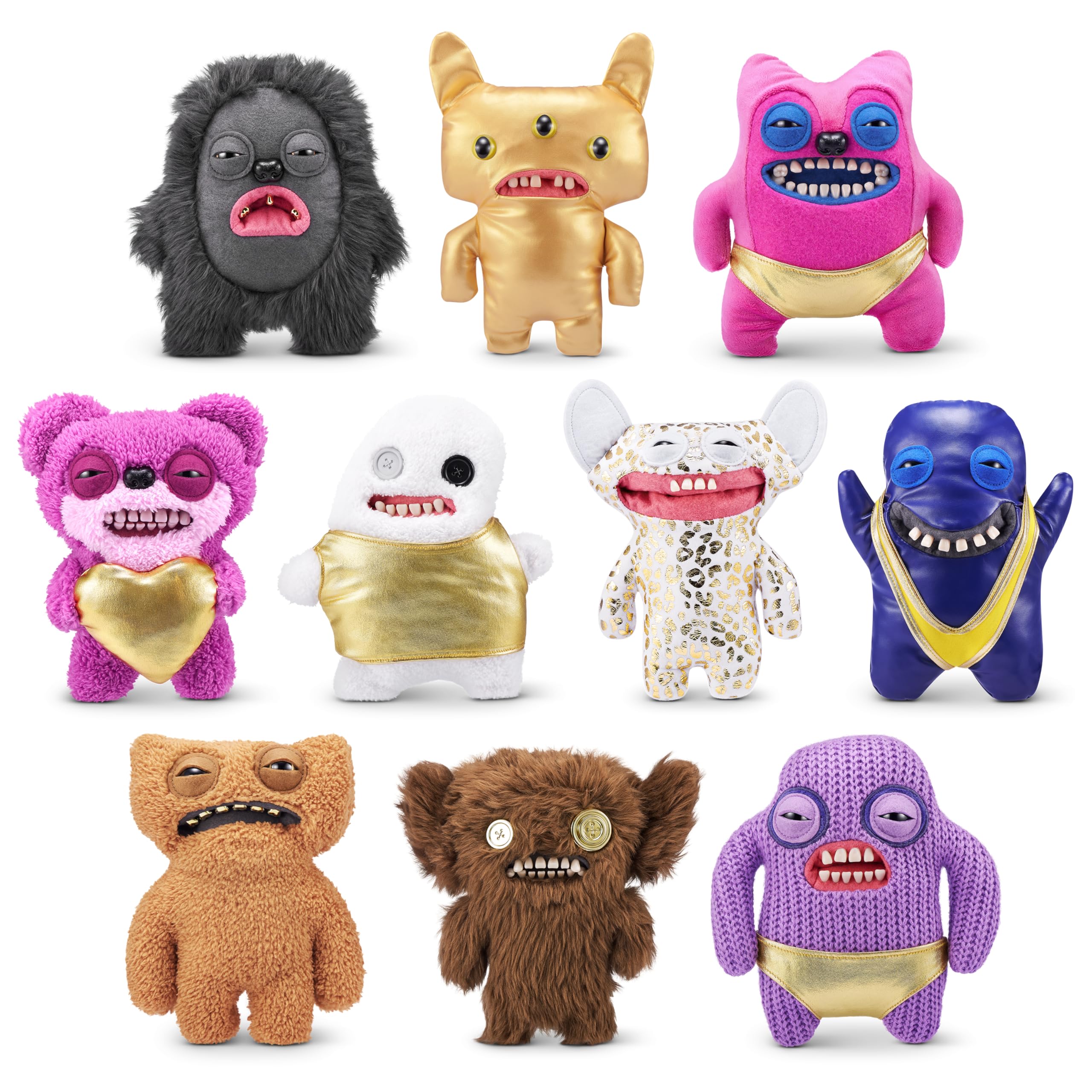Fuggler Gold Fuggs by ZURU - Funny Ugly Monster Plush Collectible Toy 7