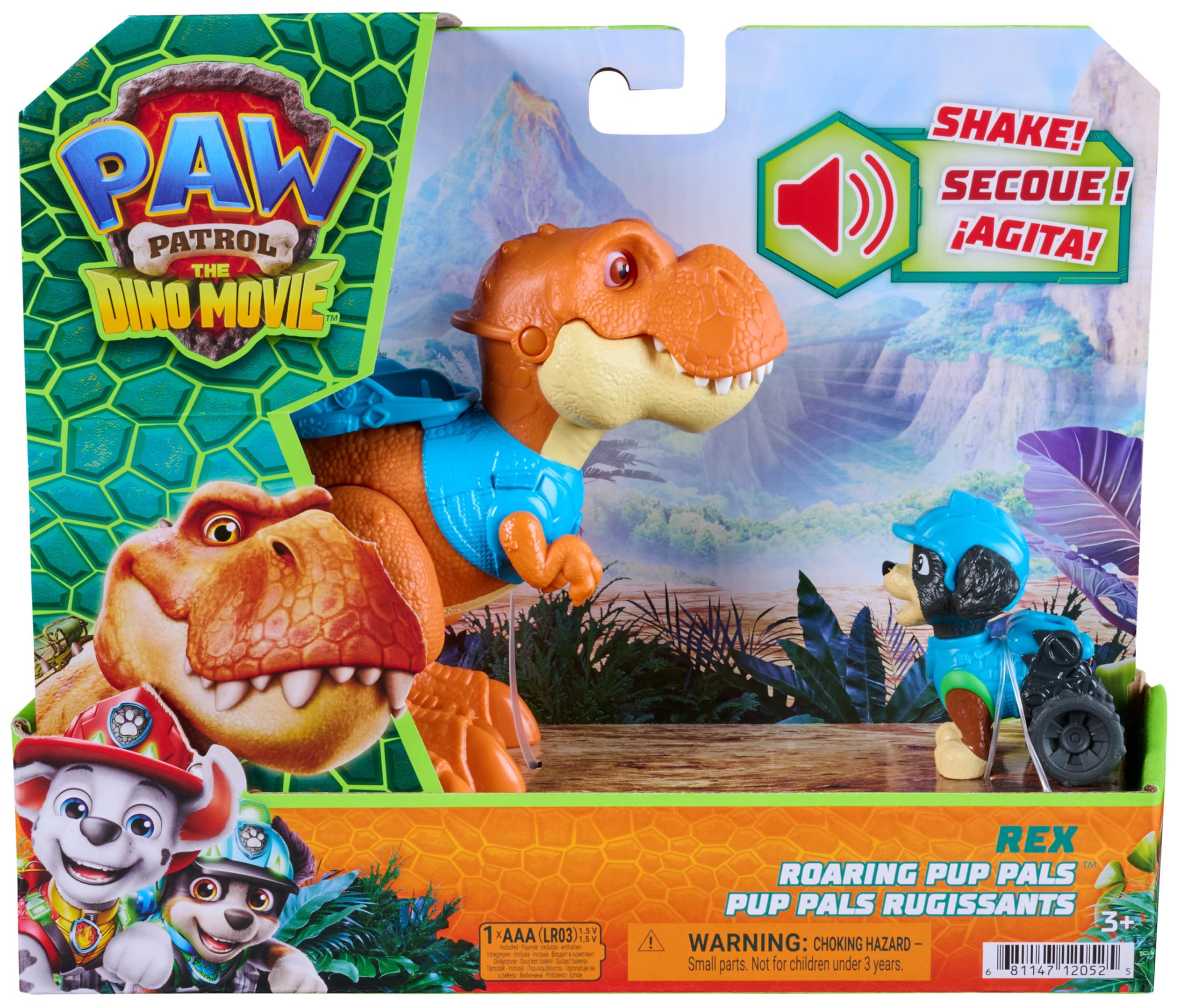 Paw Patrol Dino Movie Rex Roaring Pup Pals Figure Set with Articulated Timmy Dinosaur | Ages 3+ 9