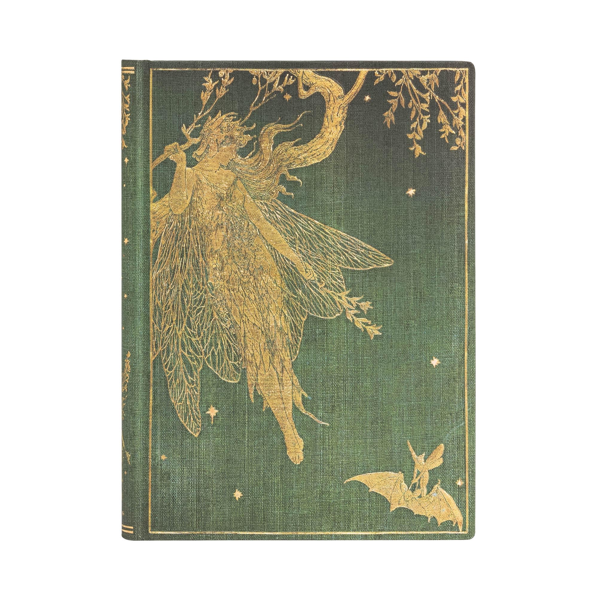 Paperblanks Hardcover Journal Olive Fairy - Lined, Midi (130 x 180 mm) | 144 Pages