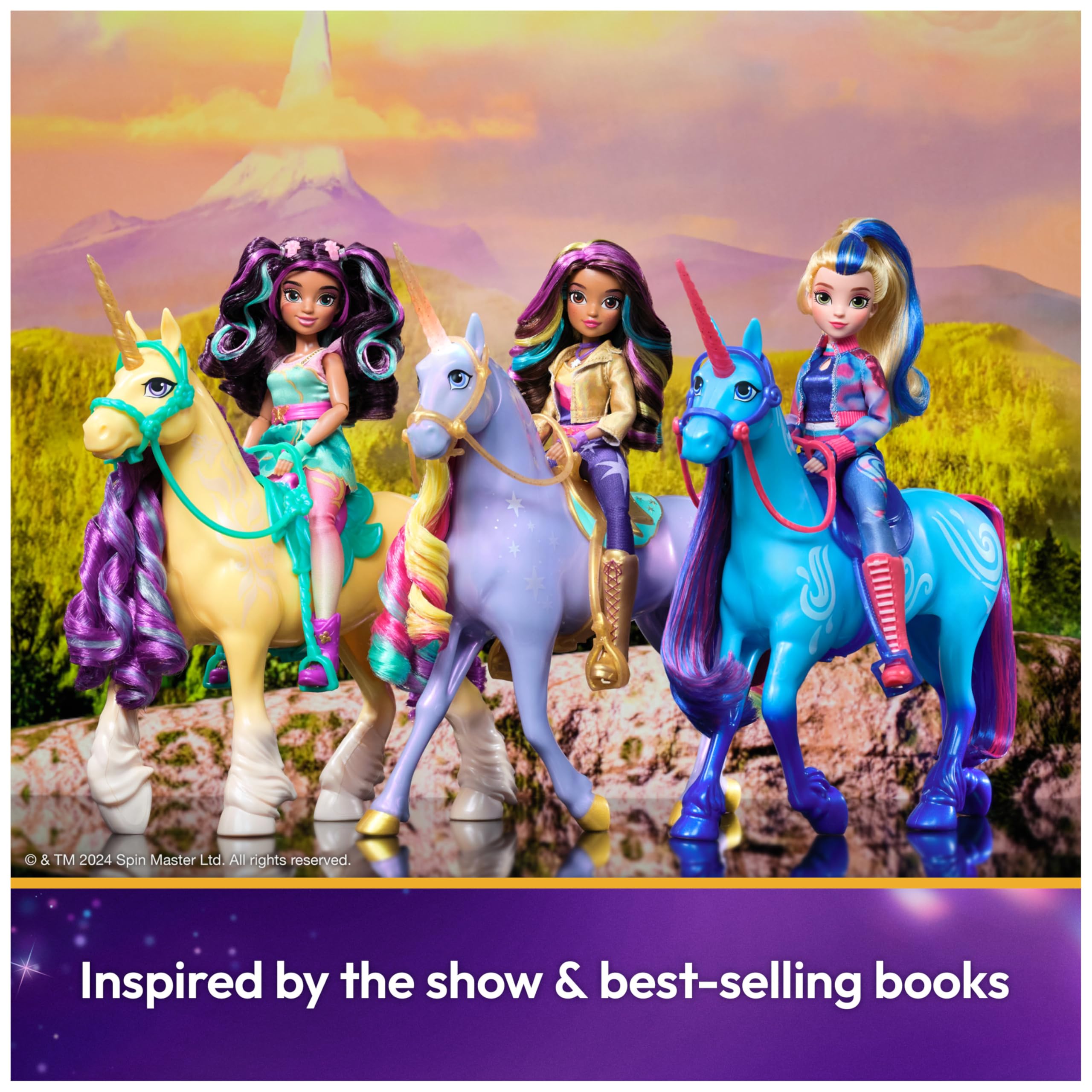 Unicorn Academy Ava Doll with Highlighted Hair, 7 Accessories & Styling Tool | 24.1cm | Ages 4+ 9