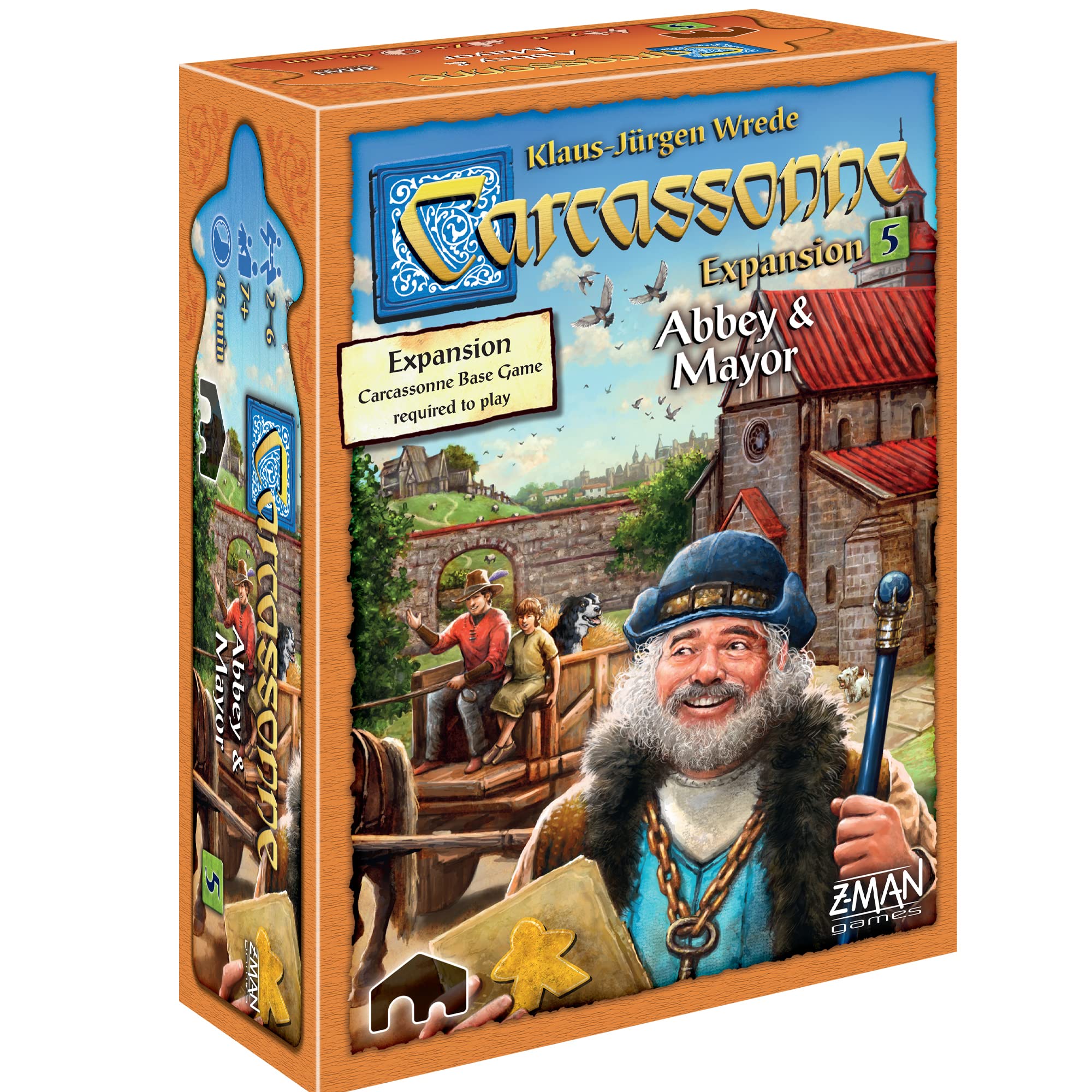 Z-Man Games Carcassonne Abbey & Mayor Board Game Expansion 1