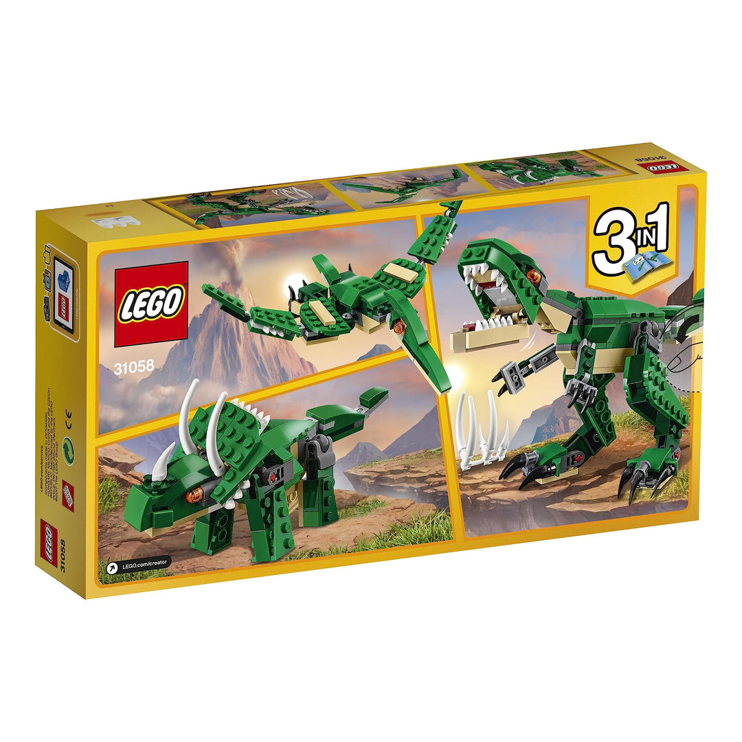 LEGO Creator Mighty Dinosaurs 3-in-1 Building Set - T-Rex, Triceratops & Pterodactyl - 174 Pieces