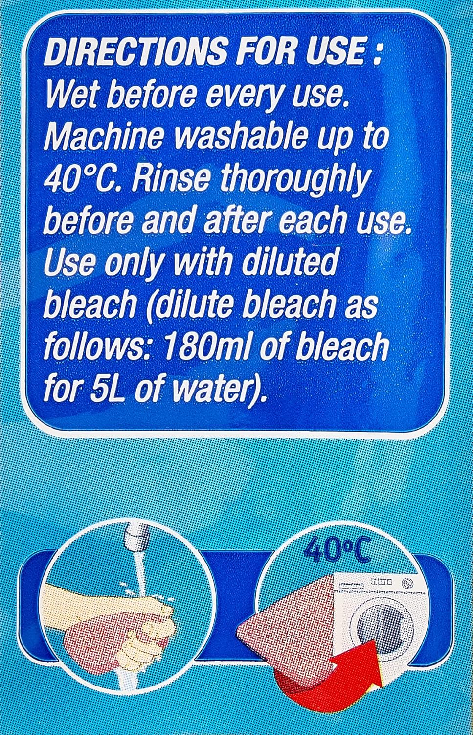 Spontex Thick Moppets 2 Pack - Extra Thick Biodegradable Sponge Wipes 5