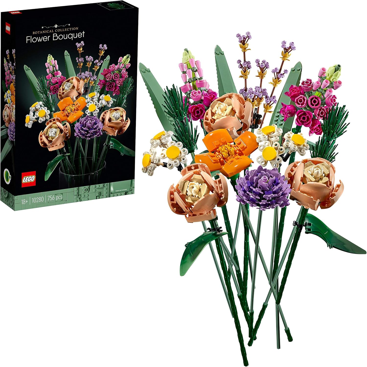 LEGO 10280 Flower Bouquet - Artificial Flowers Building Set for Adults 1