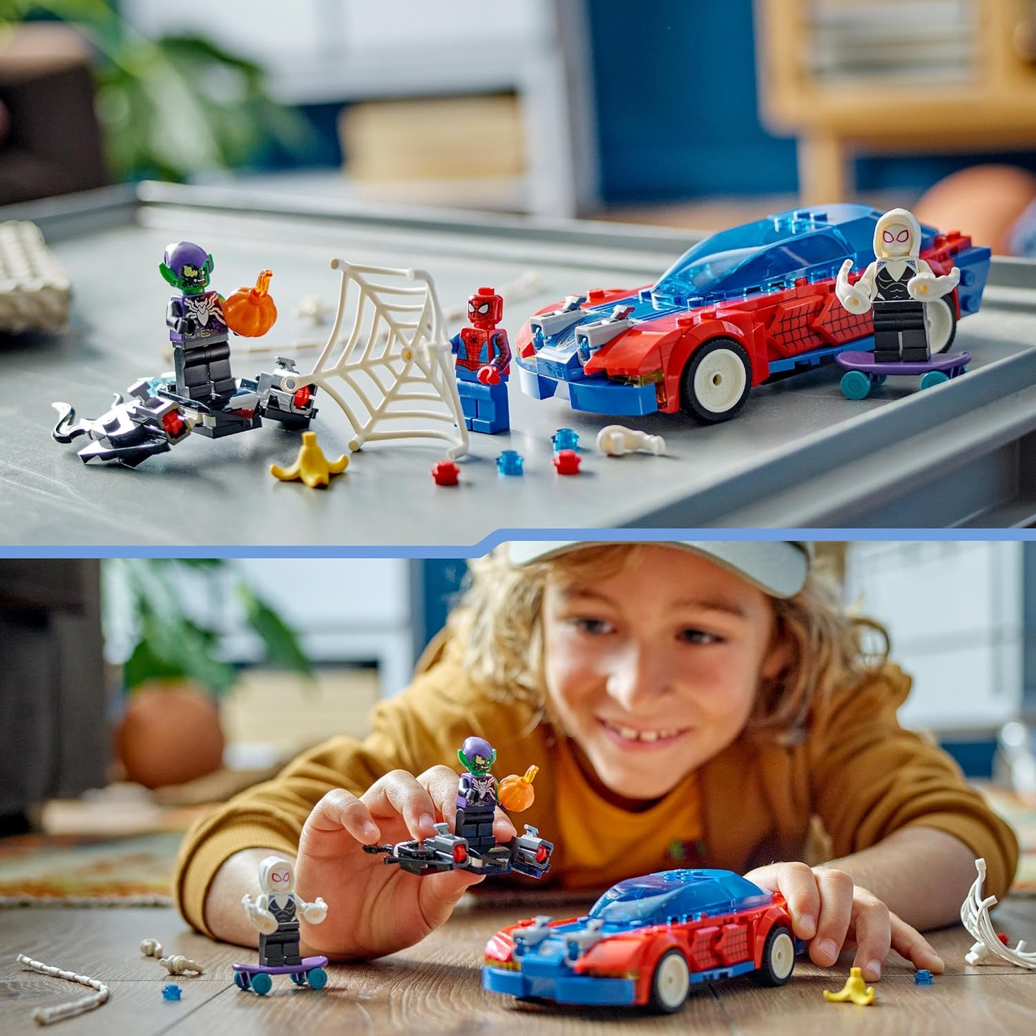 LEGO Marvel Spider-Man Race Car & Venom Green Goblin - Super Hero Building Toy for Kids 7+ 6