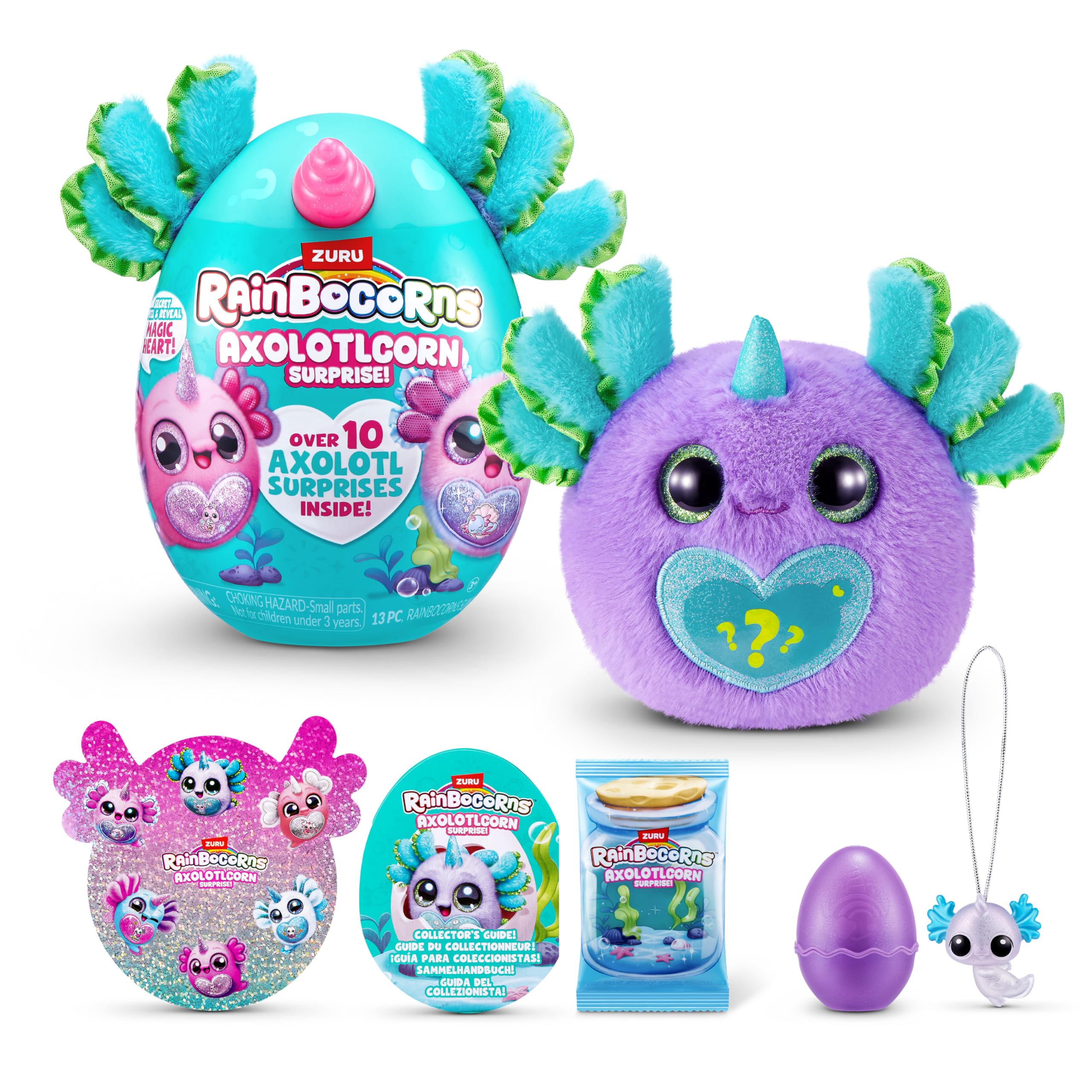 Rainbocorns Axolotlcorn Surprise by ZURU - Collectible Plush Toy for Girls 3+ 1