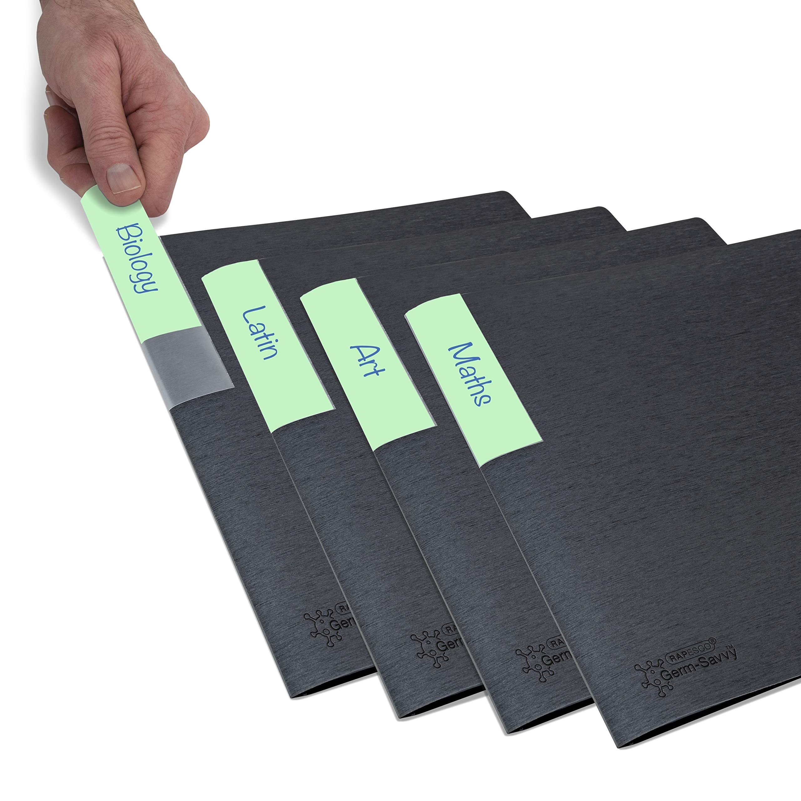 RAPESCO Germ-Savvy Presentation Book - 10 Pockets | A4 | Black 3
