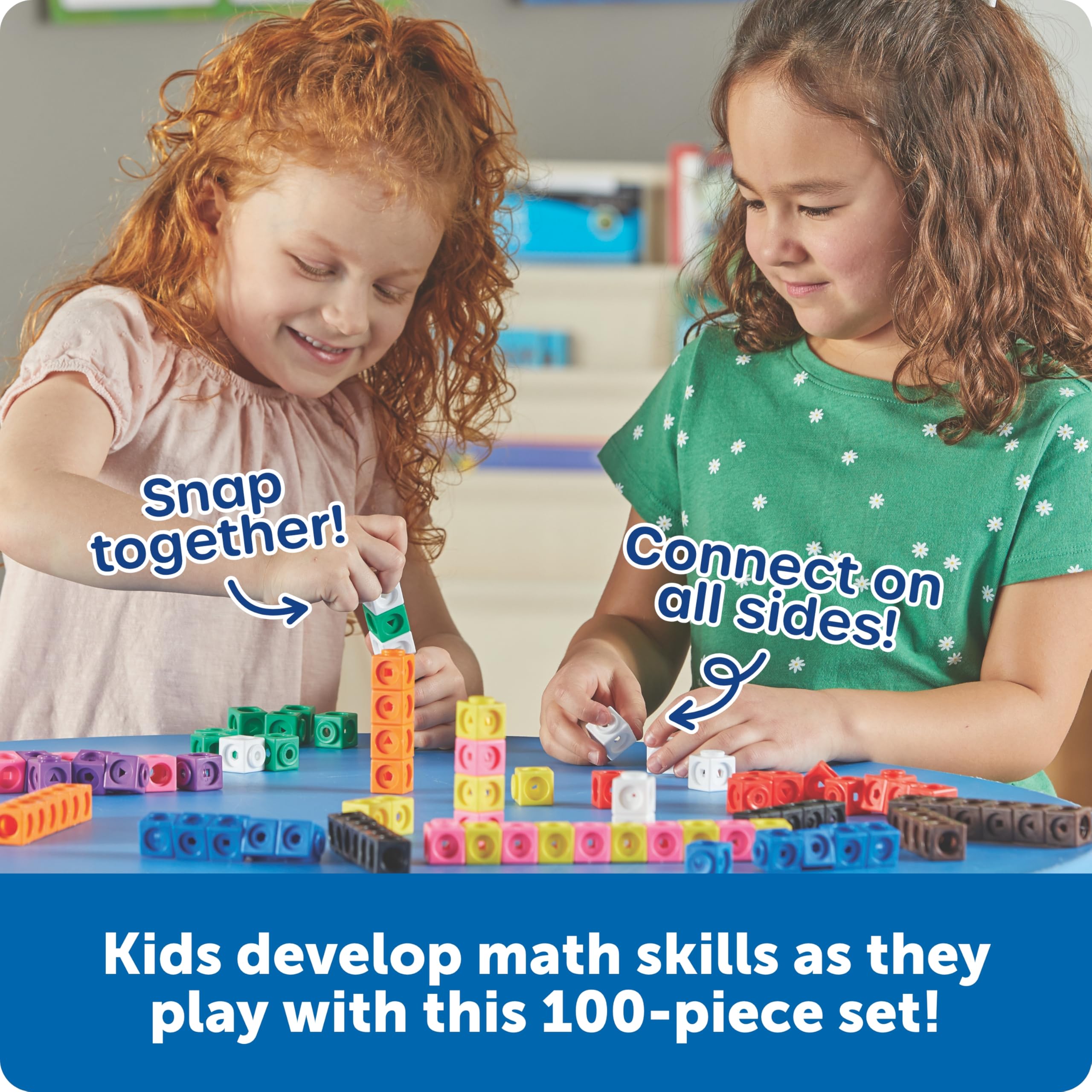 Learning Resources MathLink Cubes - Educational Building Set for Kids Ages 5+ 10