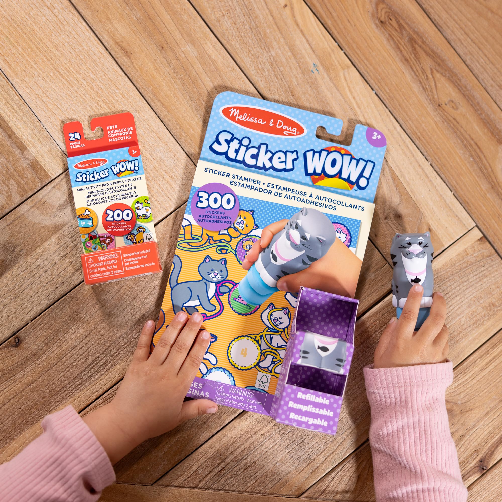 Melissa & Doug Sticker WOW! Cat Bundle with 500 Stickers and 2 Activity Pads