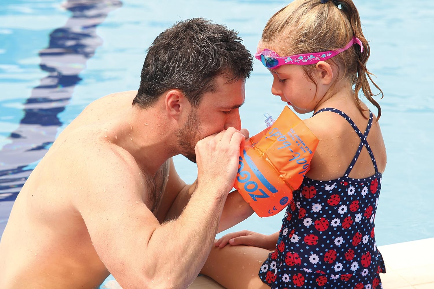 Zoggs Swimming Armbands for Kids - Orange Float Bands for Ages 0-12 Months 4