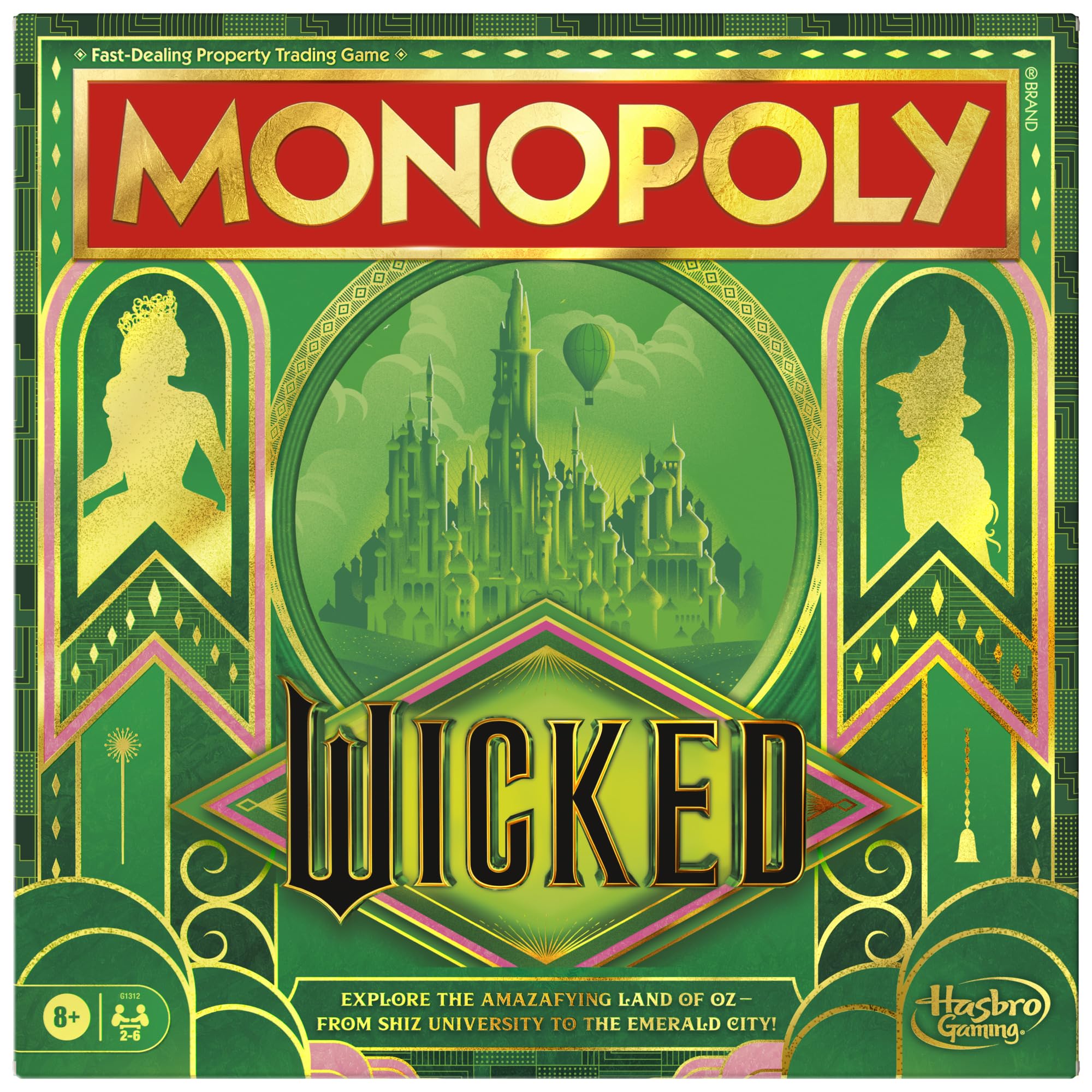 Monopoly Wicked Board Game - Official Edition Featuring Wicked Movie Theme 1