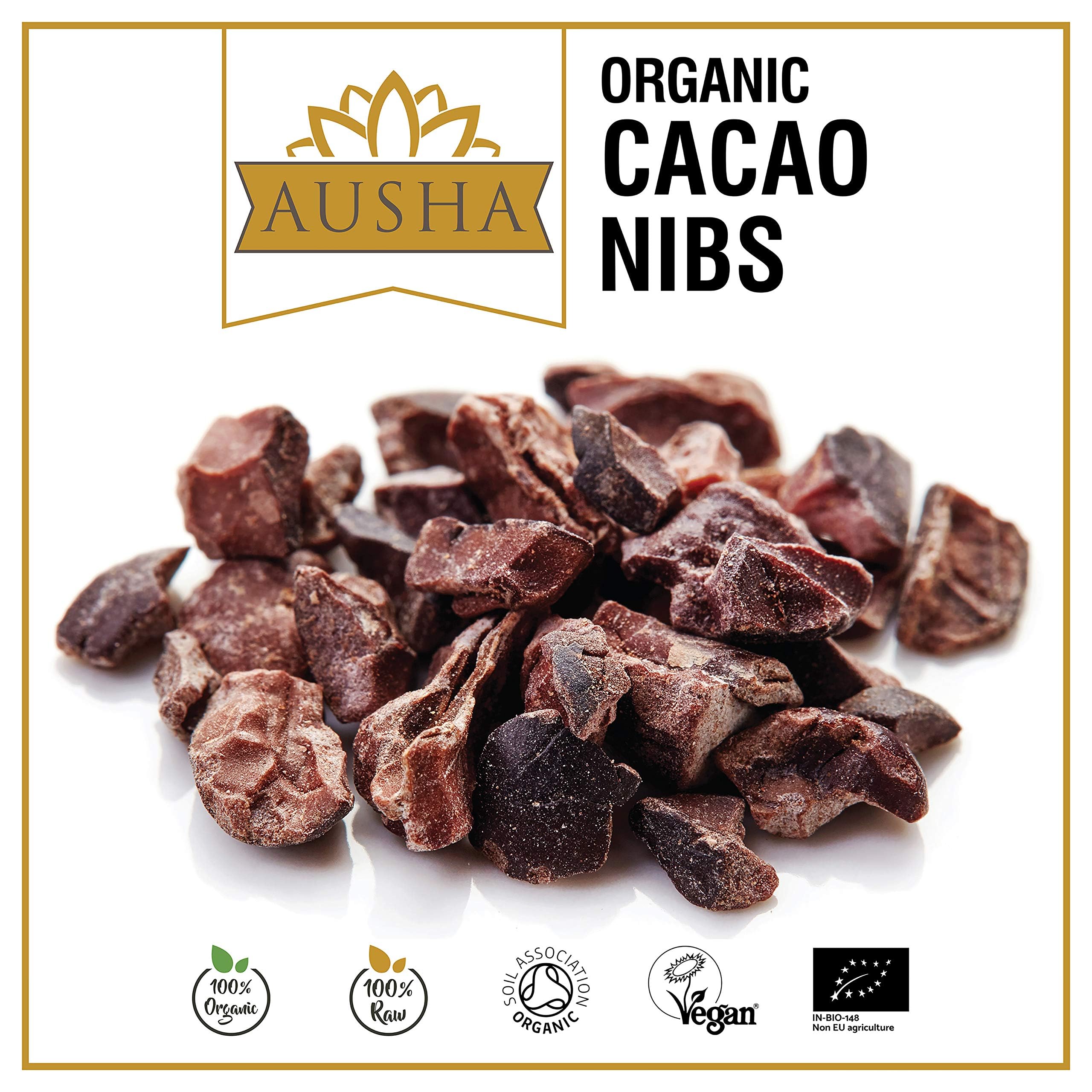 Ausha Organic Raw Cacao Nibs 200g - 1* Great Taste Award 2024 - Soil Association Certified 8