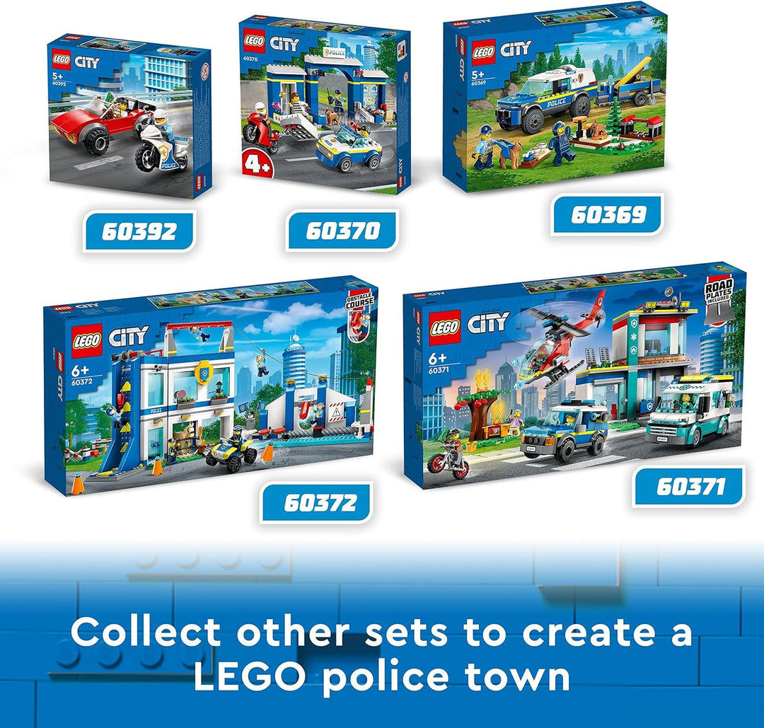 LEGO City Mobile Police Dog Training Set 60369 - SUV Toy with Trailer & Puppy Figures for Kids 5+