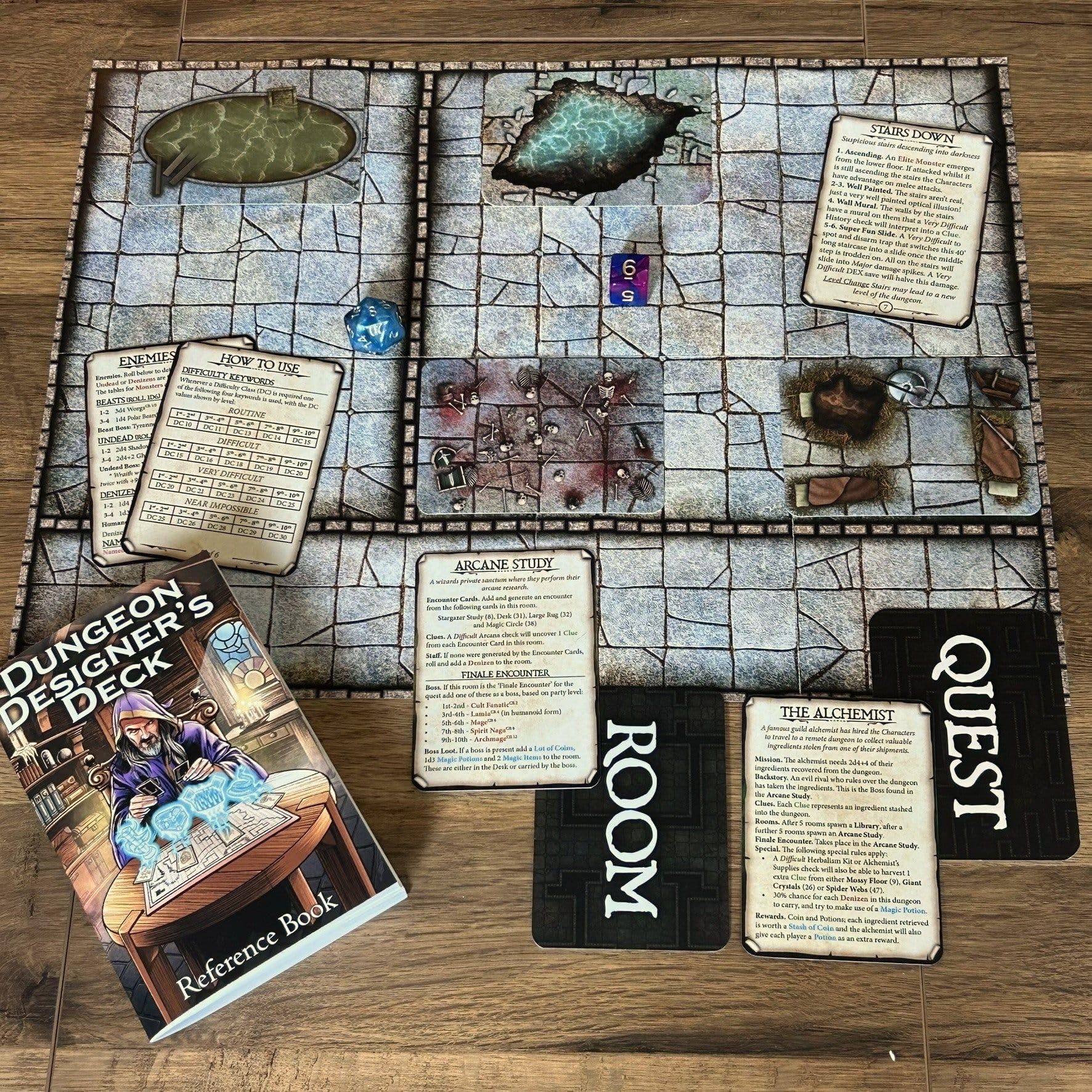 Loke BattleMats Dungeon Designer's Deck 100-Card Set for 5E RPGs 4