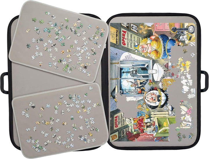 PortaPuzzle Deluxe - 1000-Piece Jigsaw Puzzle Storage & Transport Case for Puzzles up to 73x51 cm